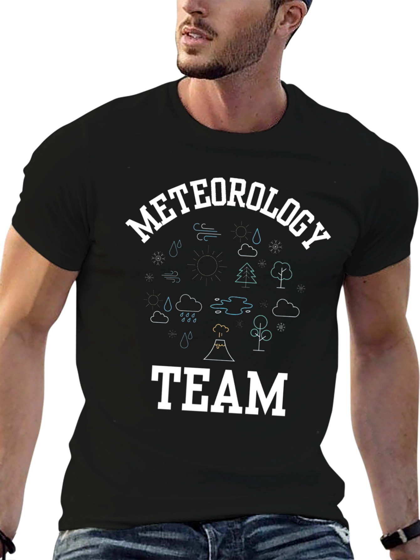 Meteorology Team T-Shirt Black