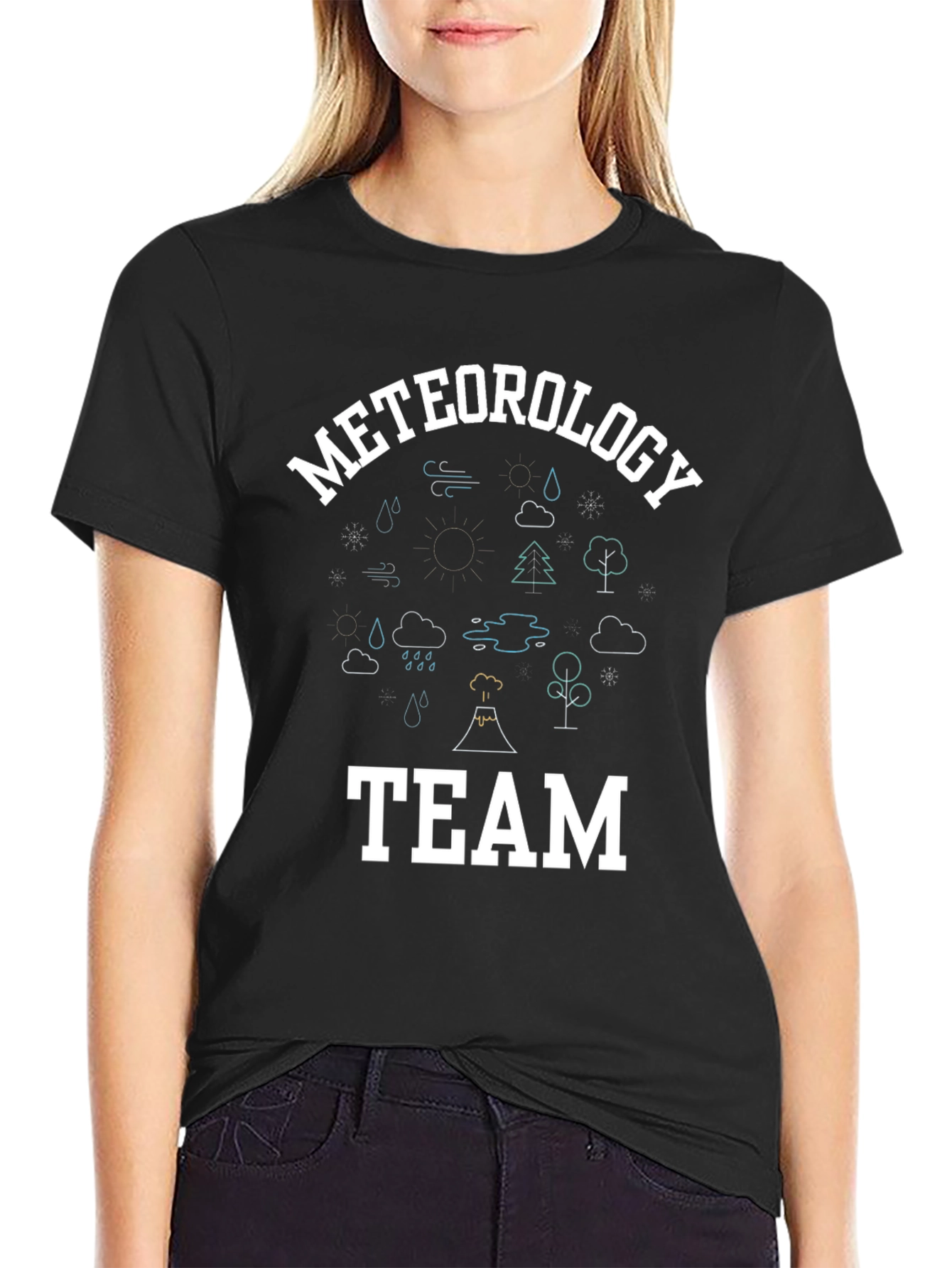 Meteorology Team T-Shirt Black