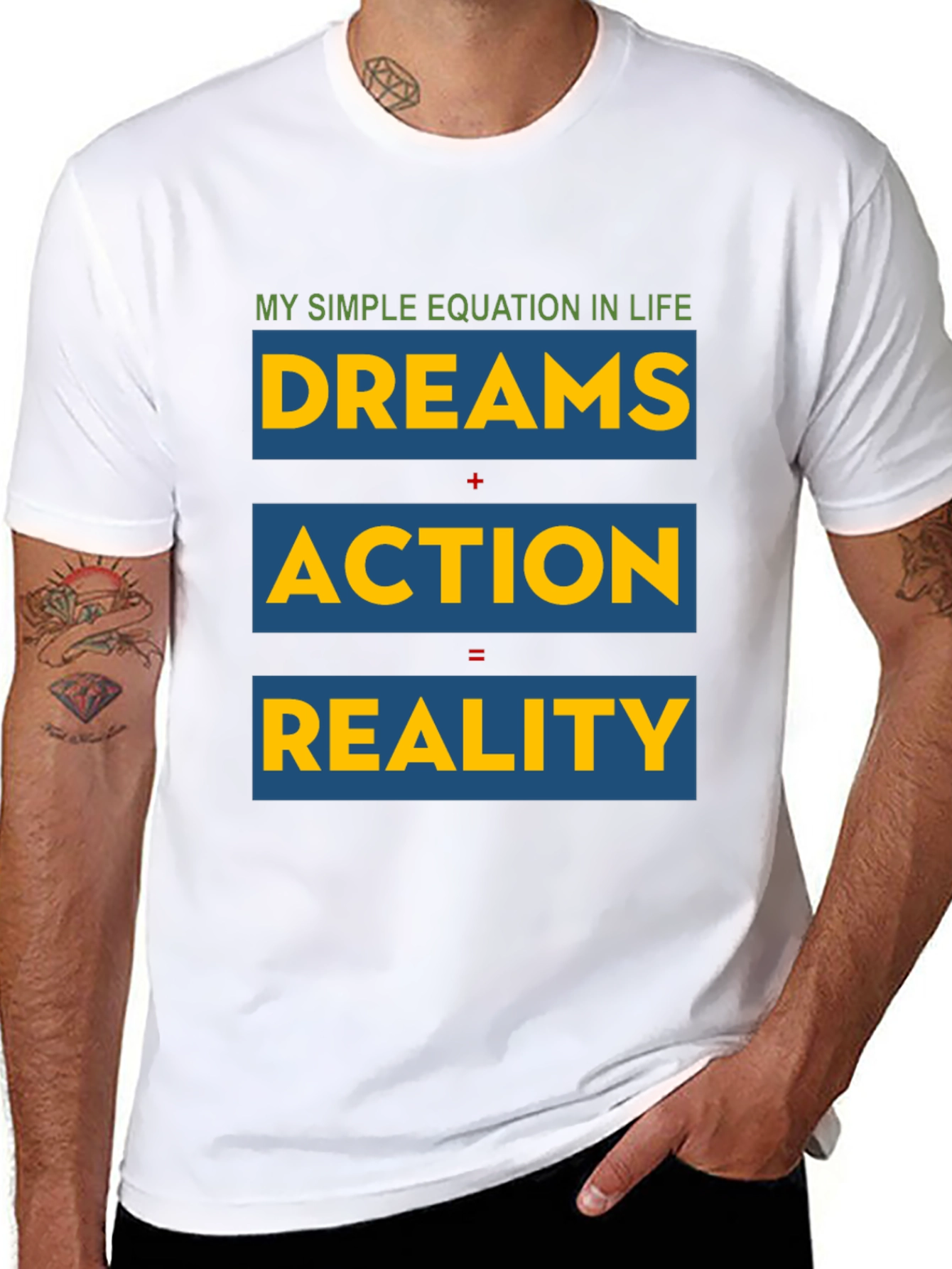 Dreams Action Reality - Equation T-Shirt