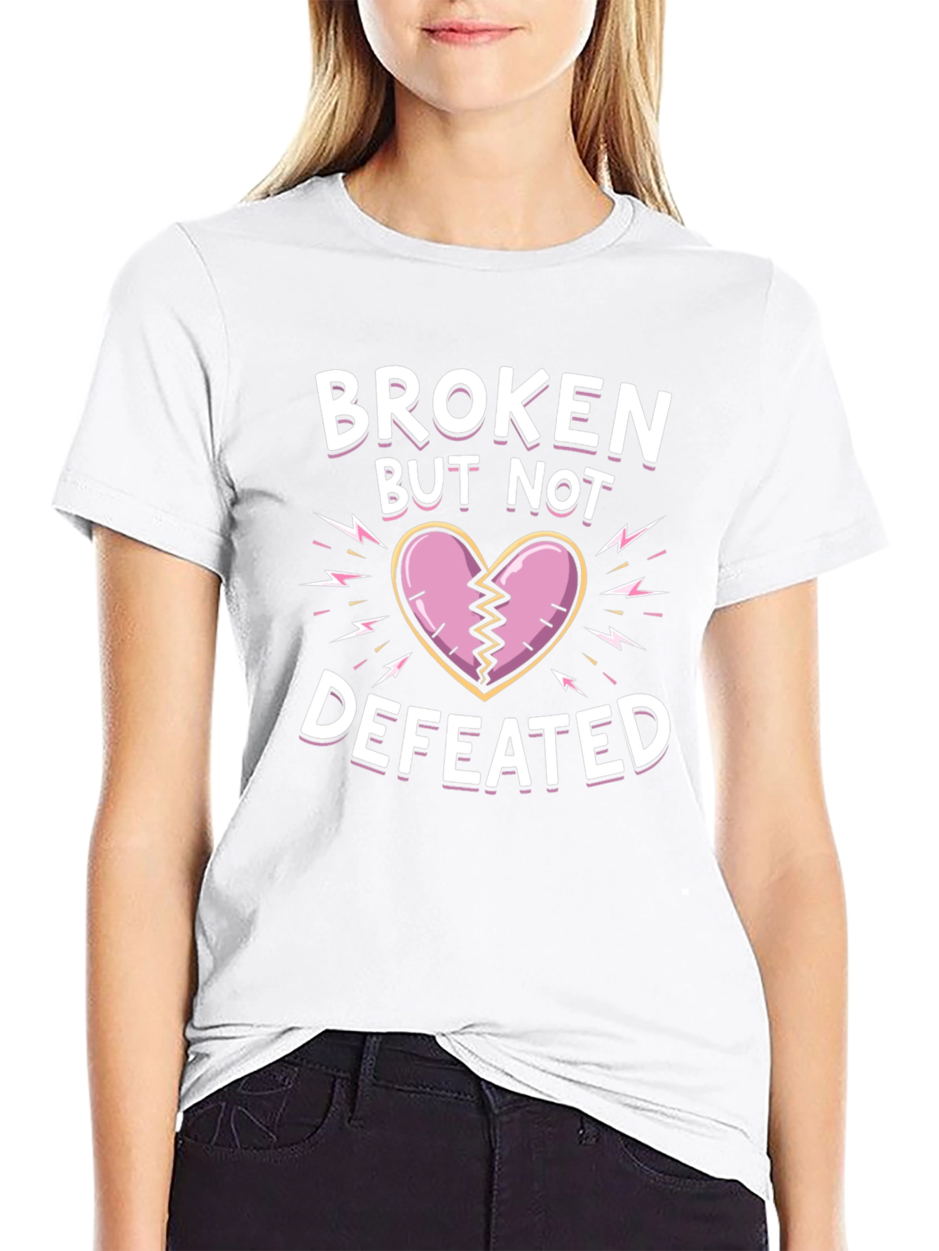 Broken But Not Defeated Graphic Tee
