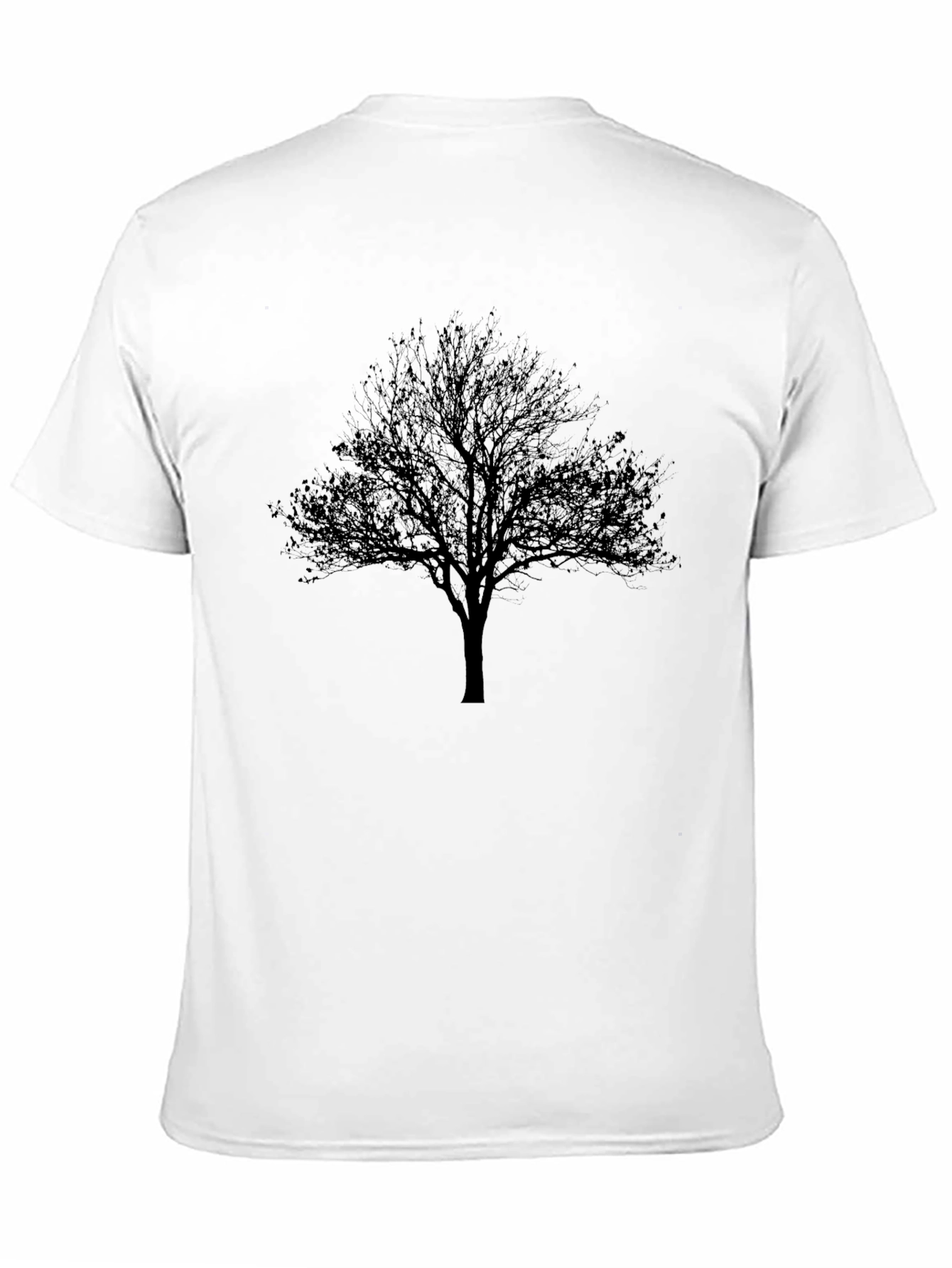 Monochrome Tree Graphic Tee - Mens Black T-Shirt