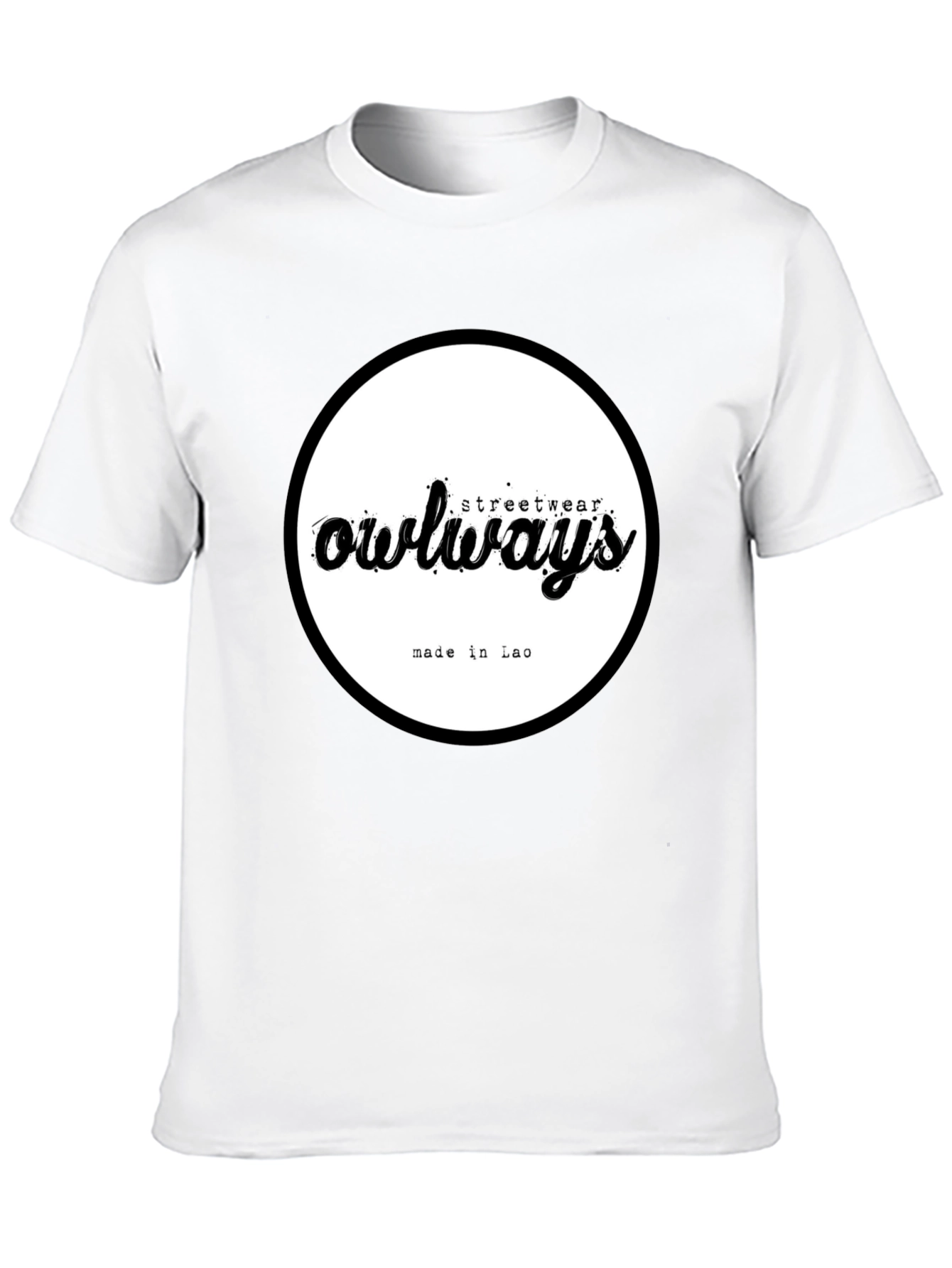 Owlways Streetwear Black Graphic T-Shirt