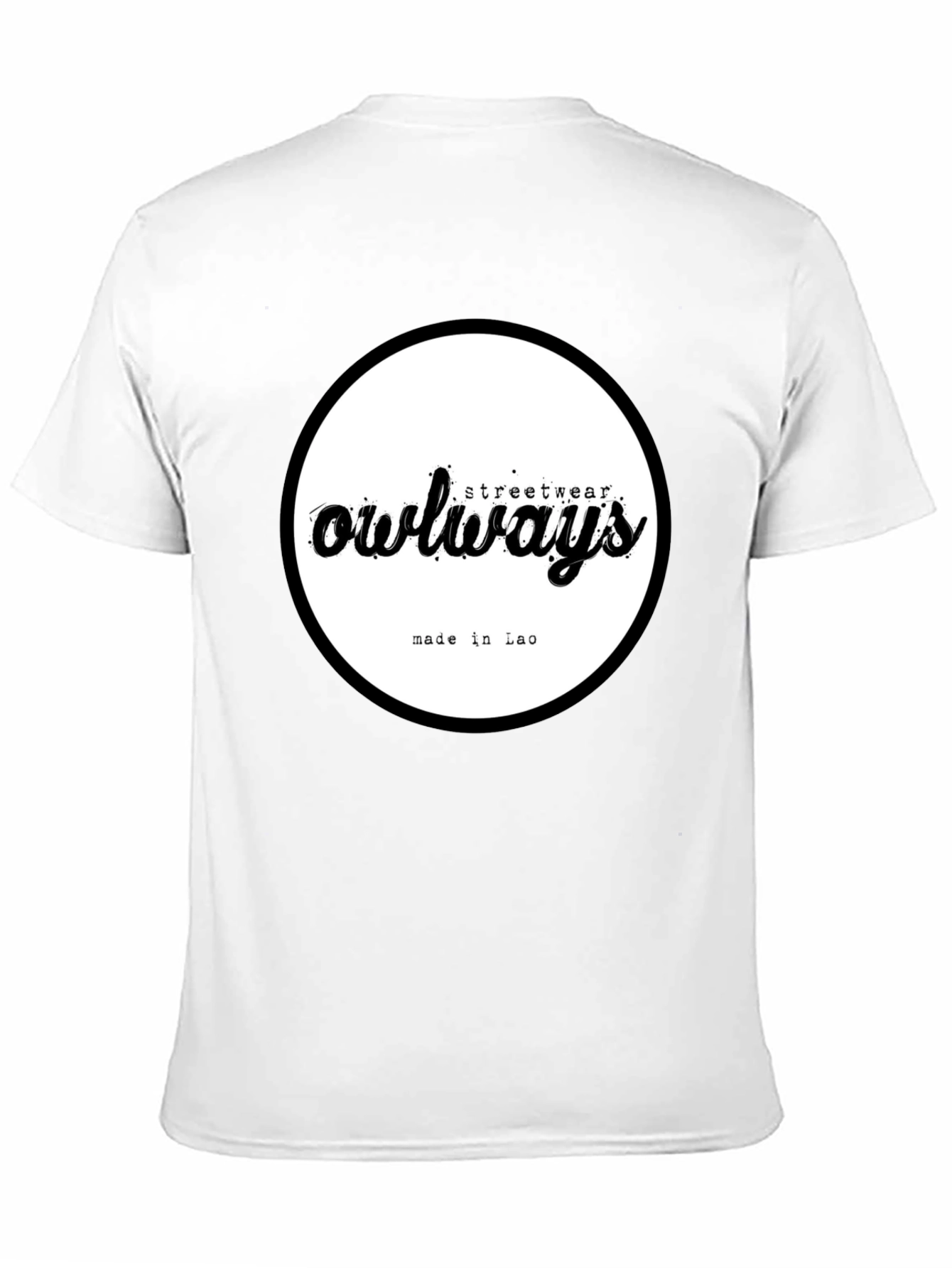 Owlways Streetwear Black Graphic T-Shirt