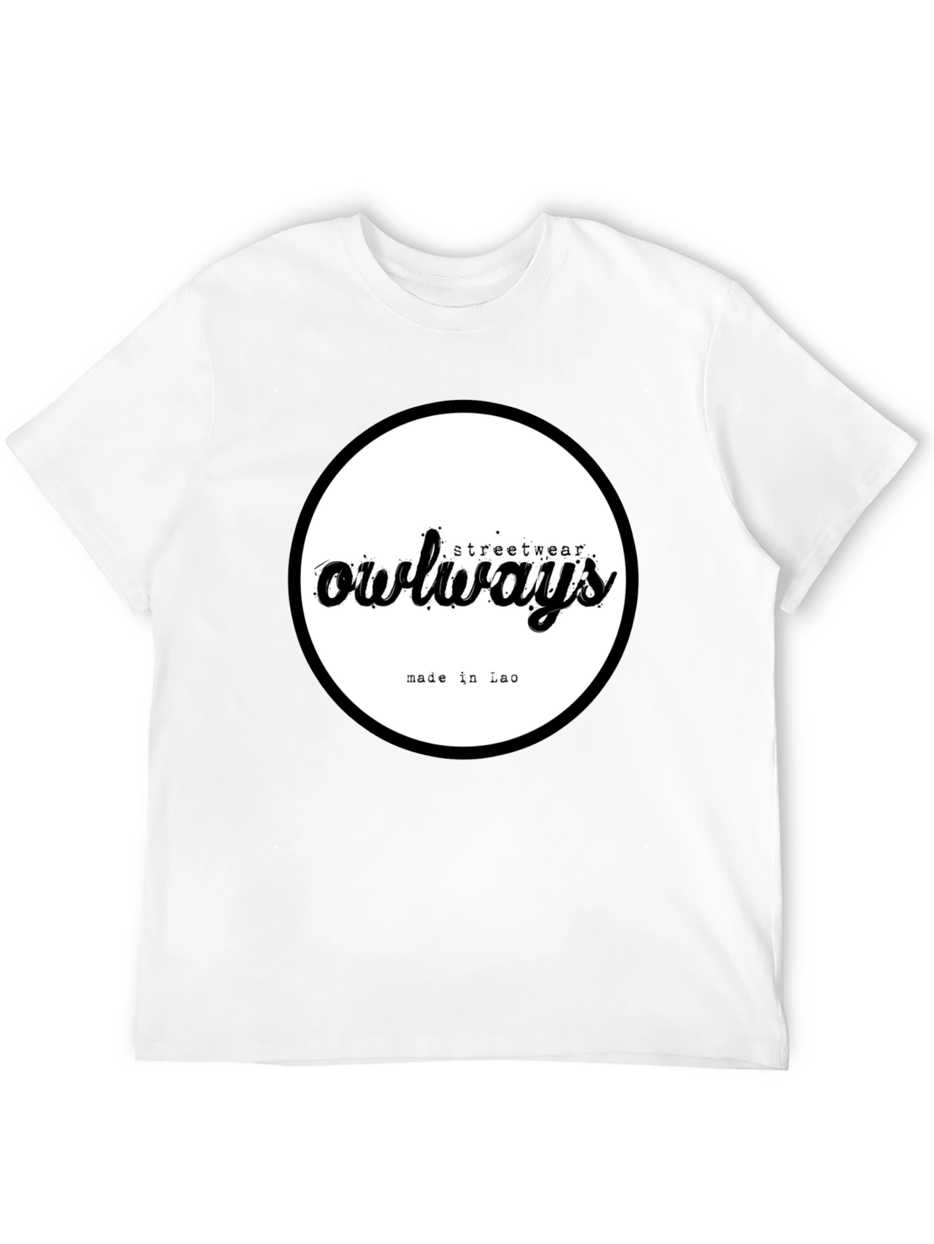 Owlways Streetwear Black Graphic T-Shirt