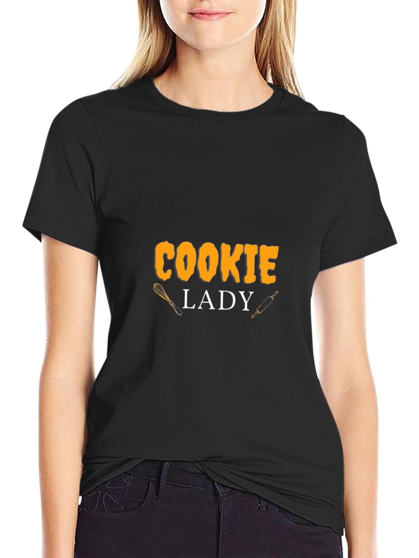 Cookie Lady Black T-Shirt