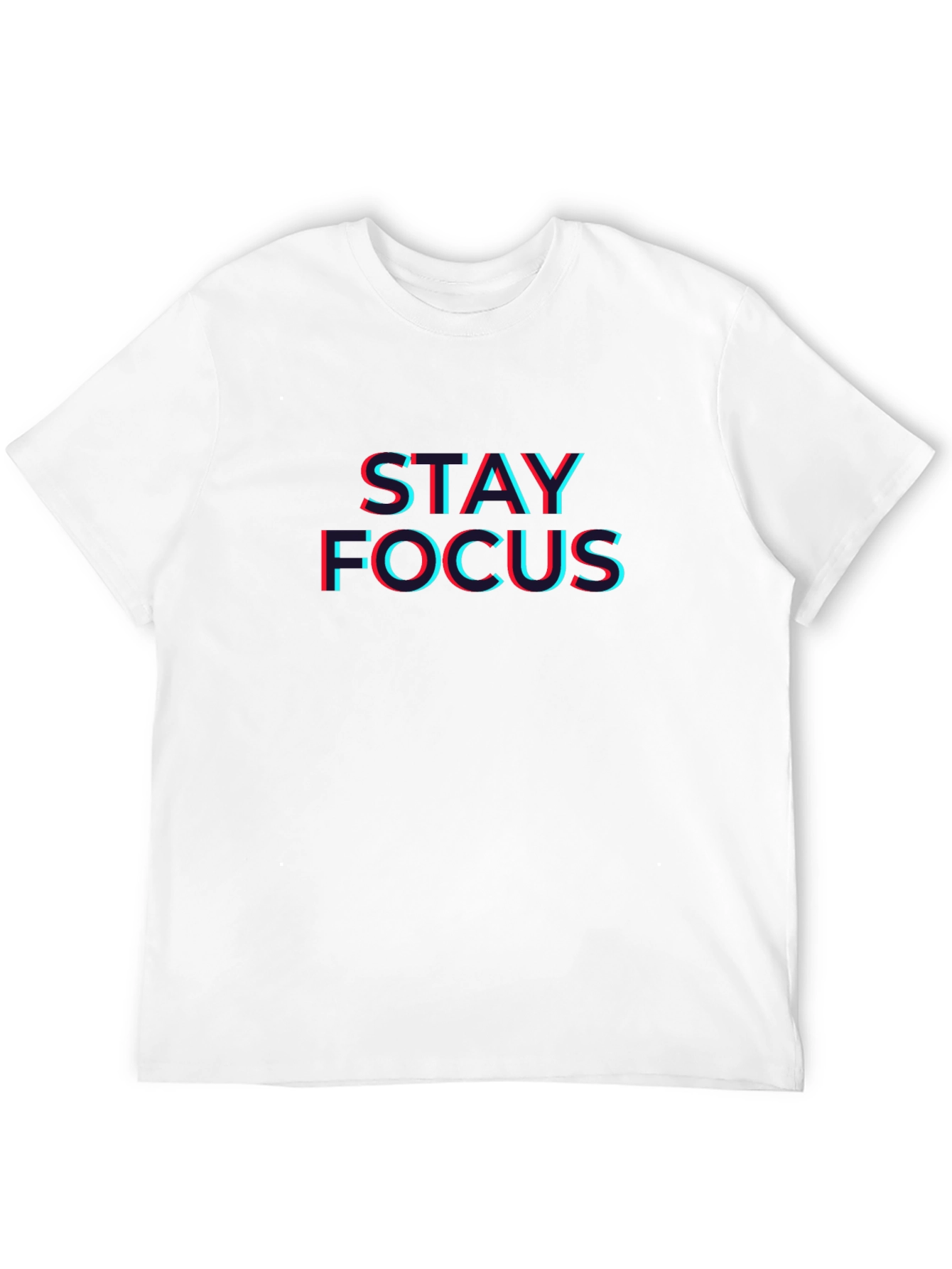 Stay Focus T-Shirt - Trendy 3D Style