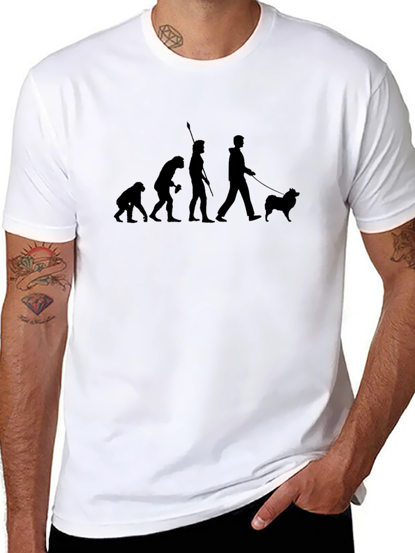 Evolution of Dog Walker T-Shirt