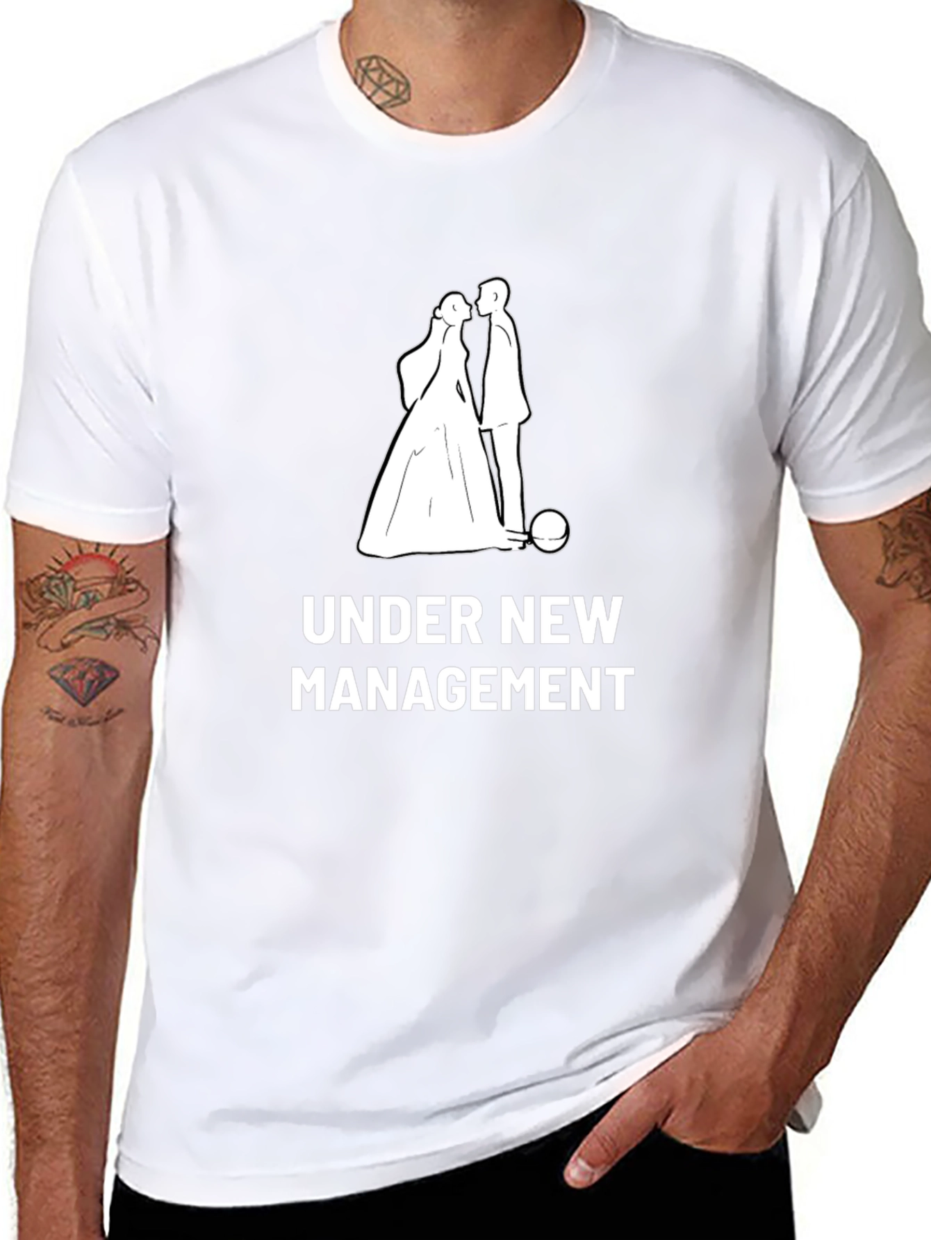 Under New Management Funny Wedding T-Shirt