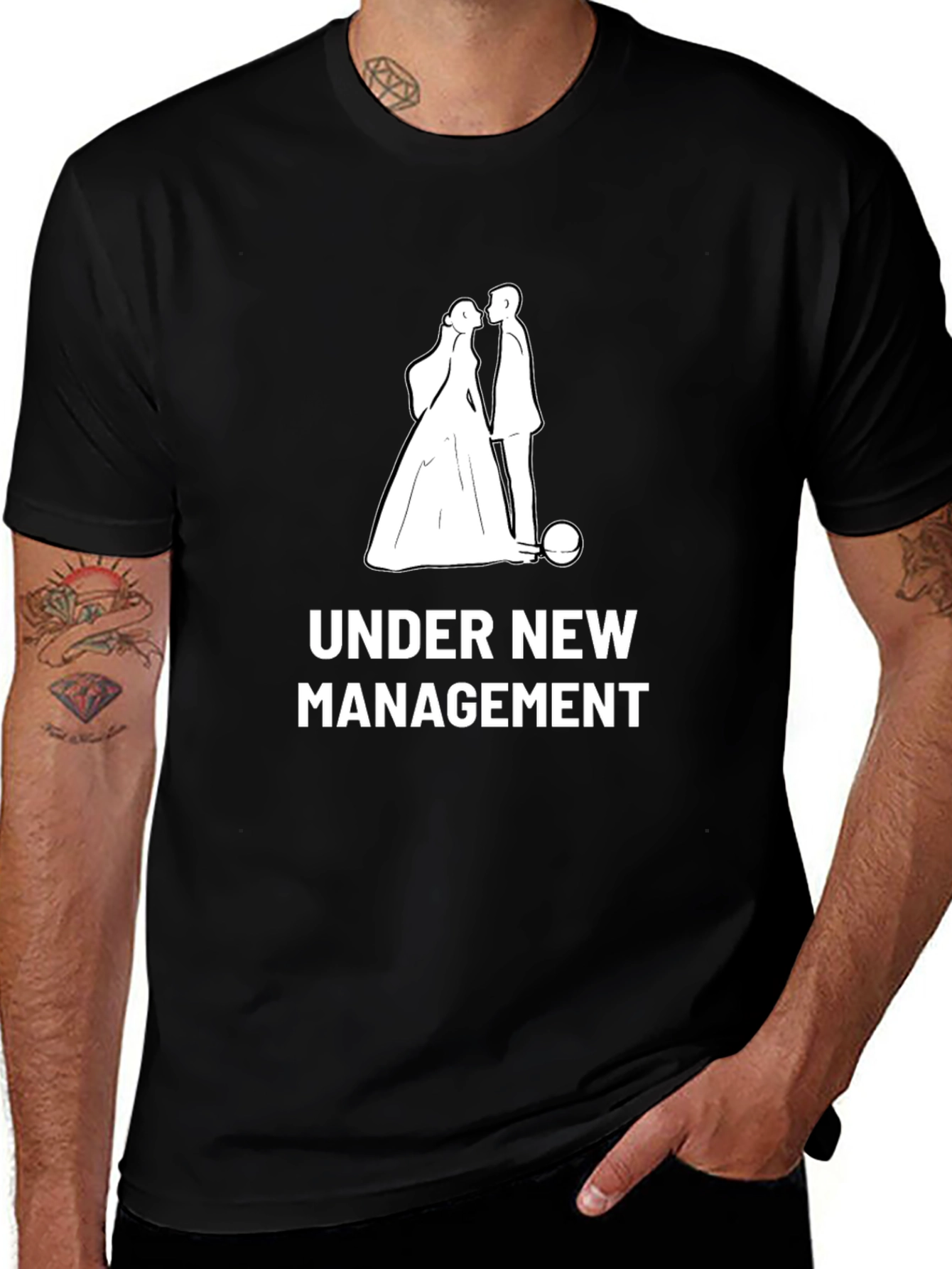 Under New Management Funny Wedding T-Shirt