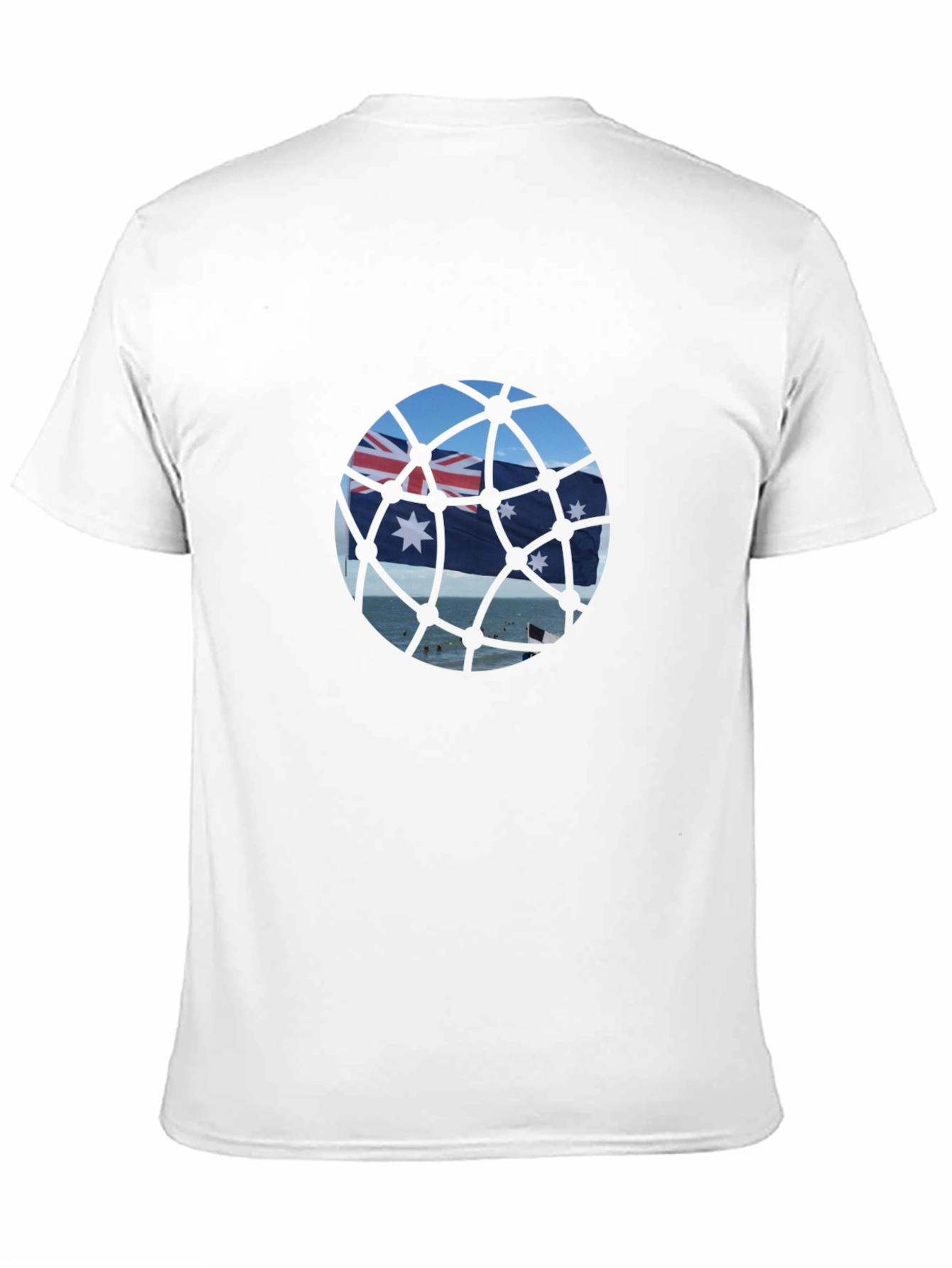 Aussie Flag T-Shirt - Black Cotton Tee