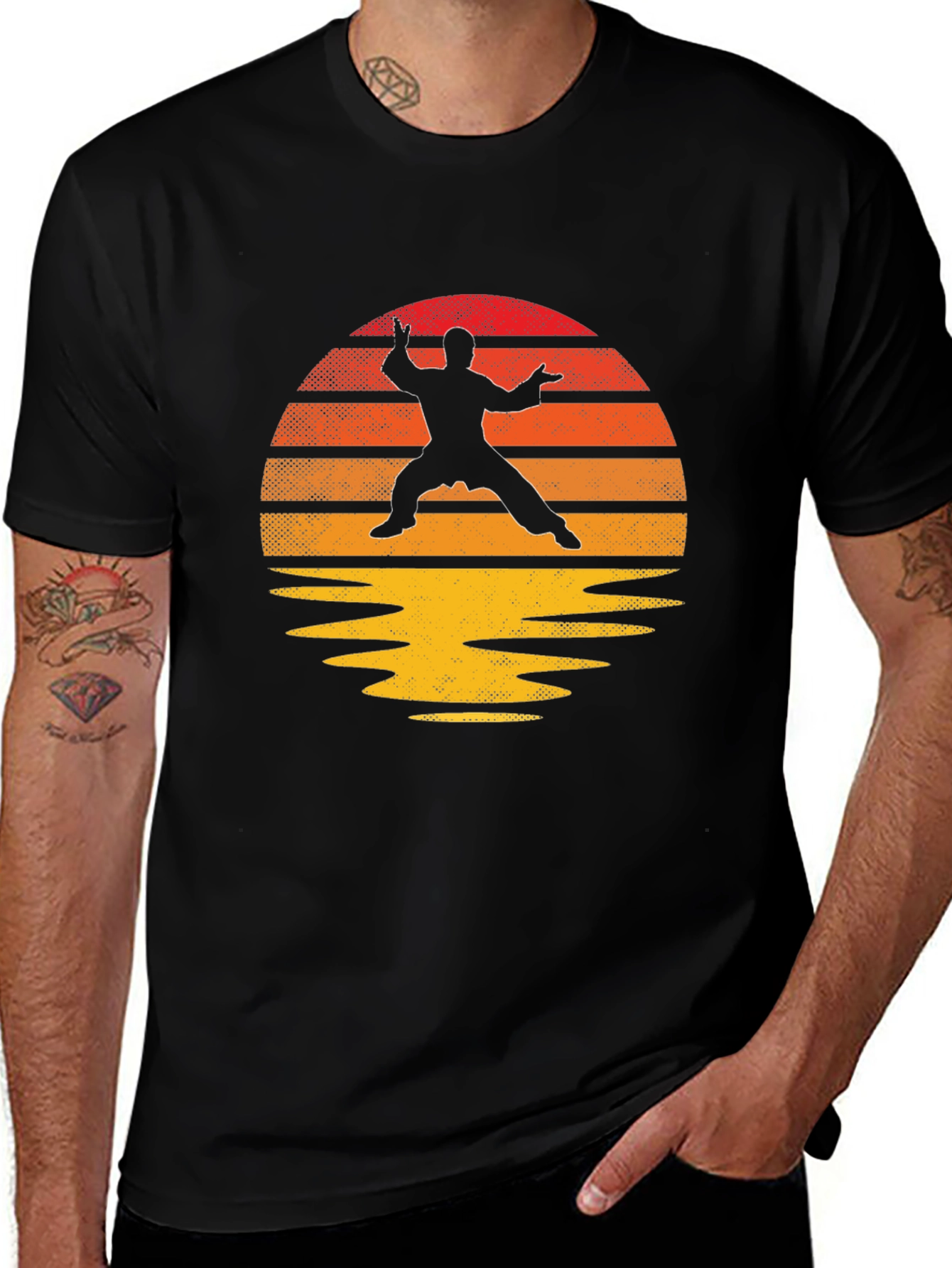 Martial Arts Sunset T-Shirt