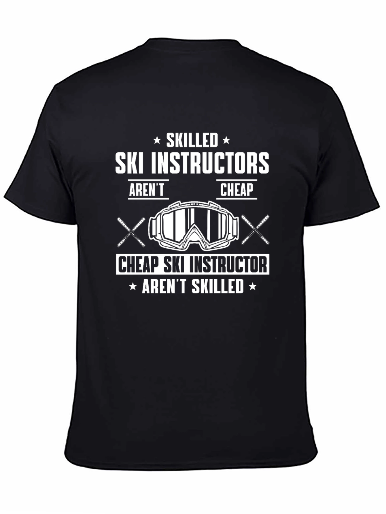Skilled Ski Instructor Graphic T-Shirt