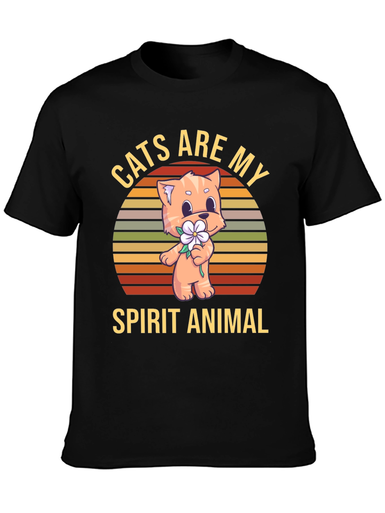 Cats Are My Spirit Animal Graphic Tee