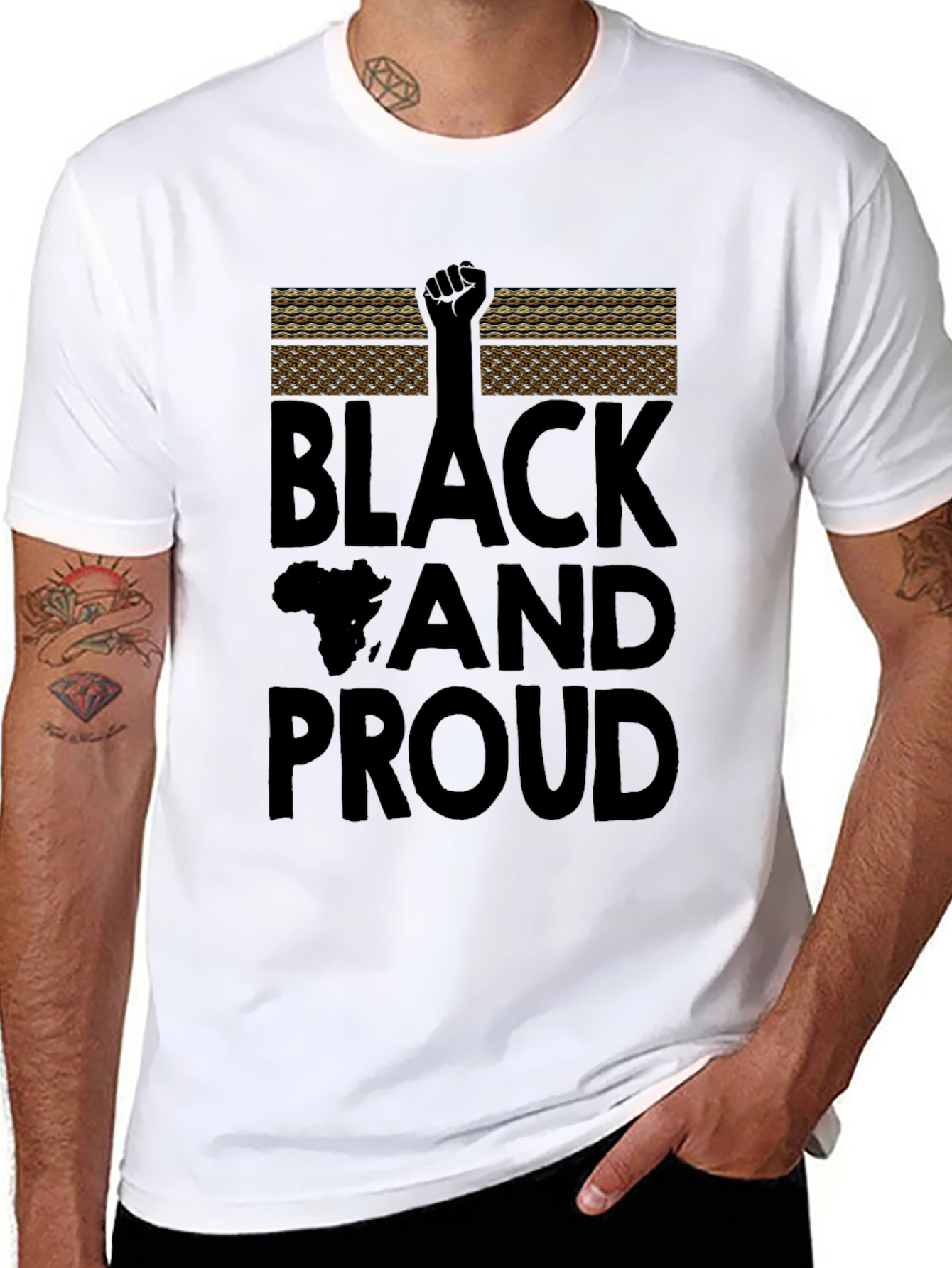 Black and Proud Graphic T-Shirt - Empowering Design
