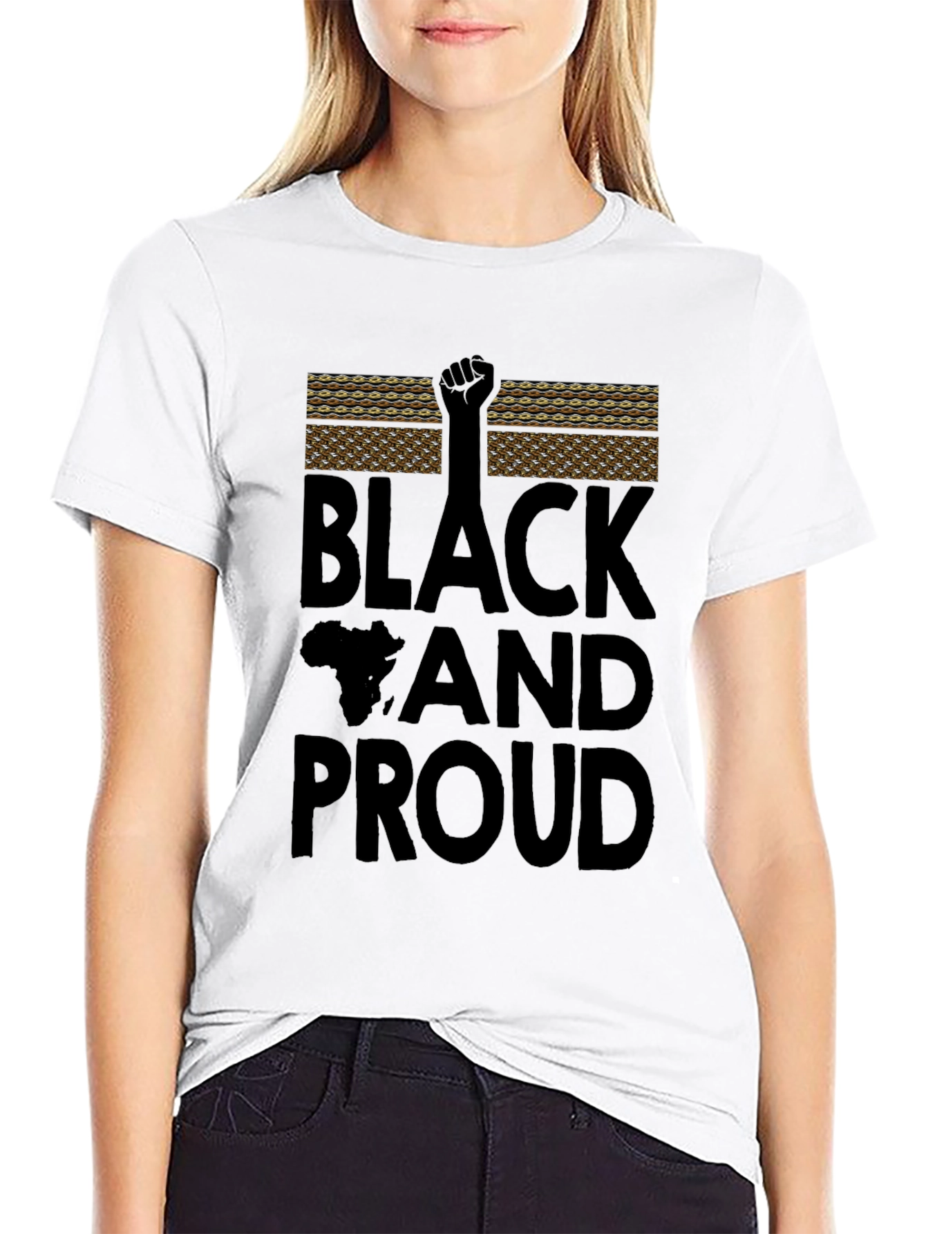 Black and Proud Graphic T-Shirt - Empowering Design