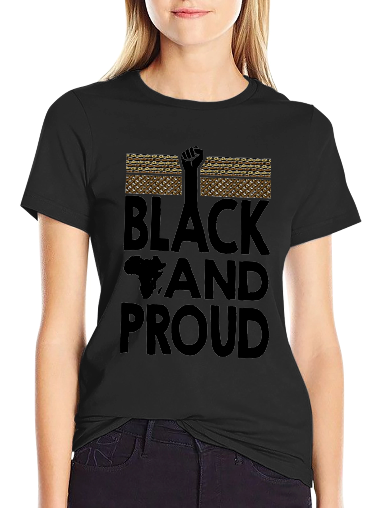 Black and Proud Graphic T-Shirt - Empowering Design