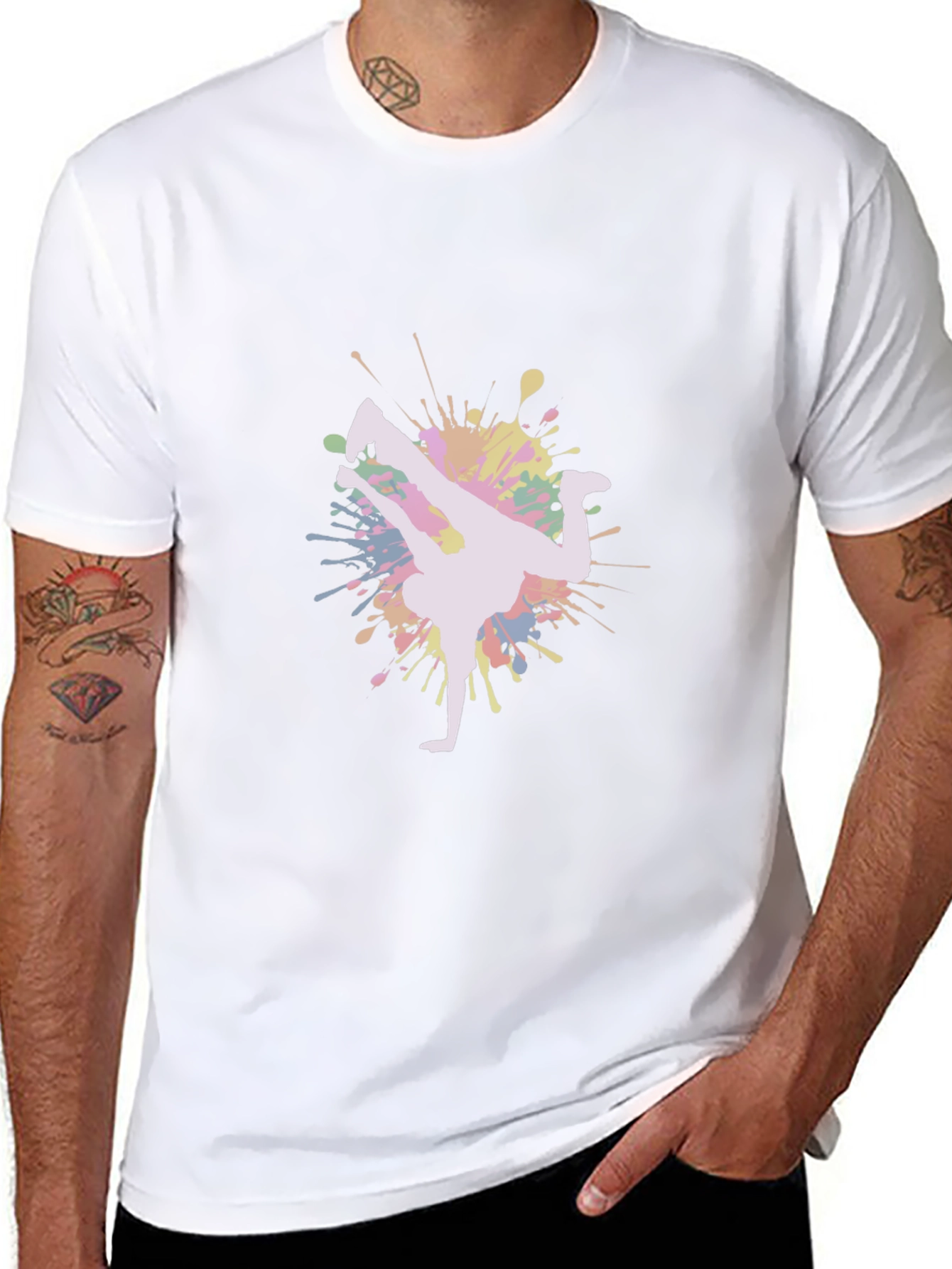 Breakdance Splash T-Shirt - Unique Graphic Tee