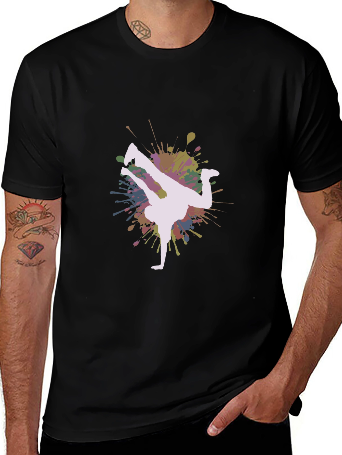 Breakdance Splash T-Shirt - Unique Graphic Tee