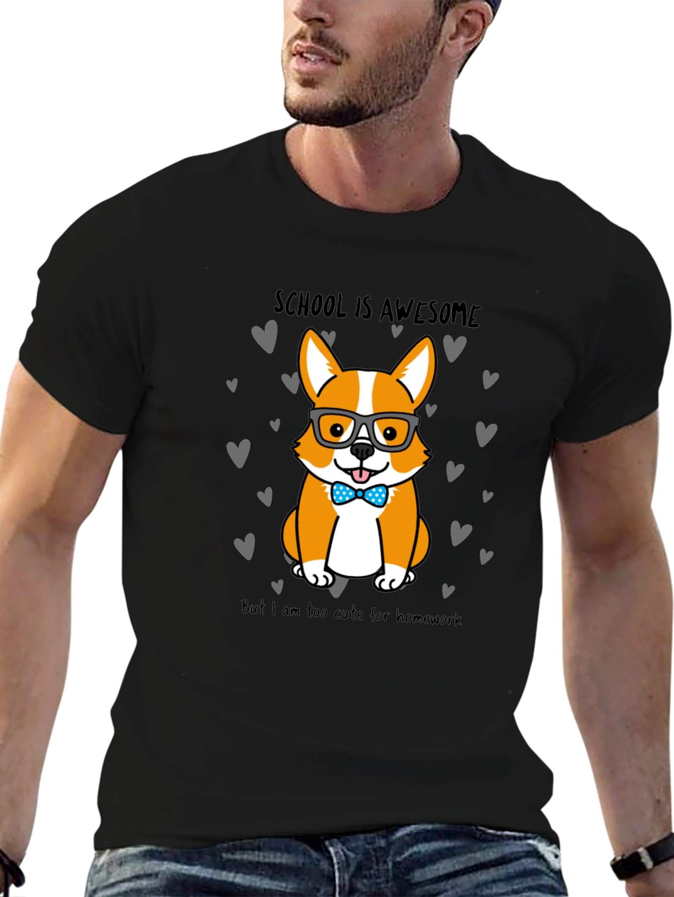 Cute Corgi School T-Shirt