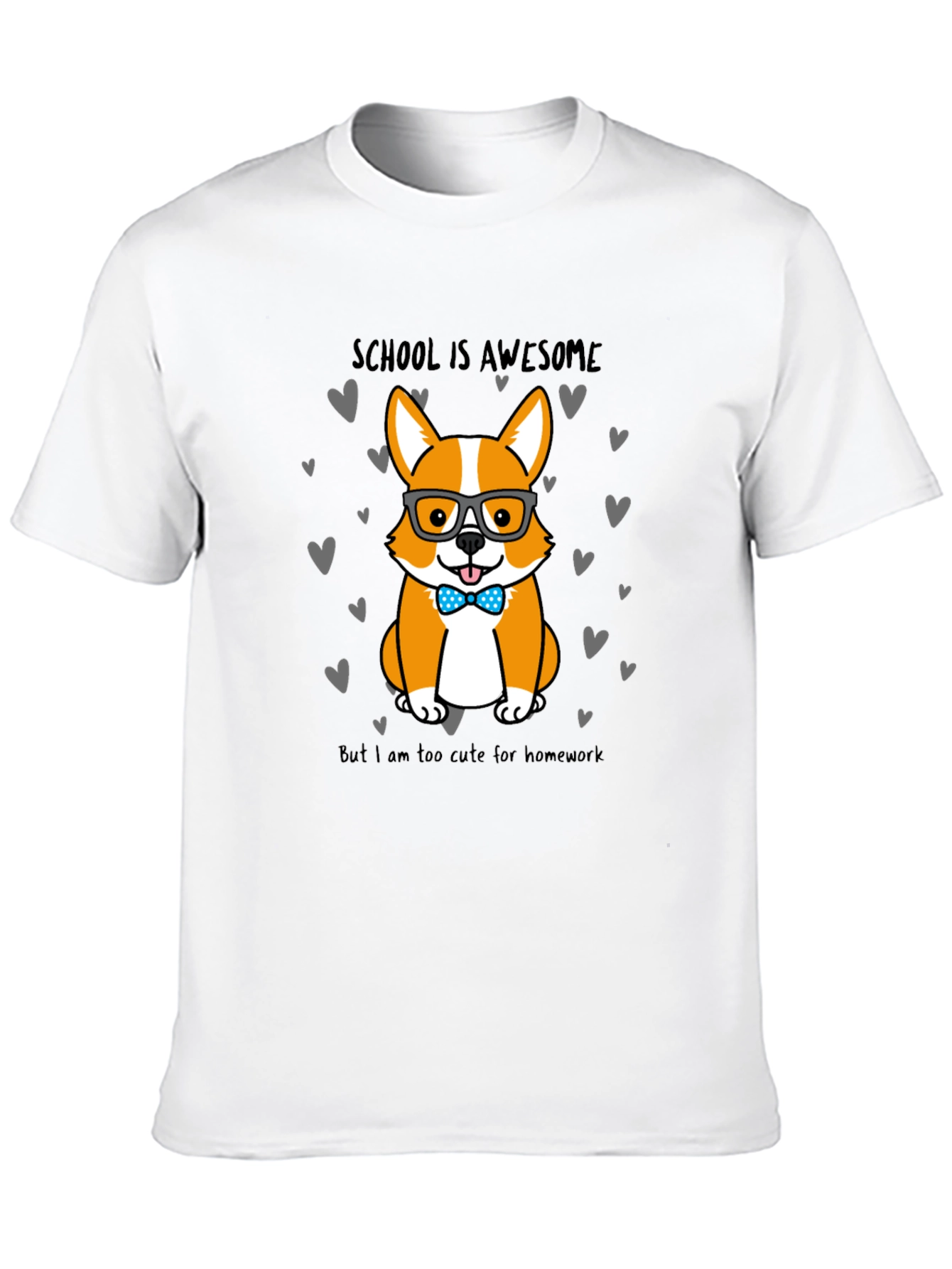 Cute Corgi School T-Shirt