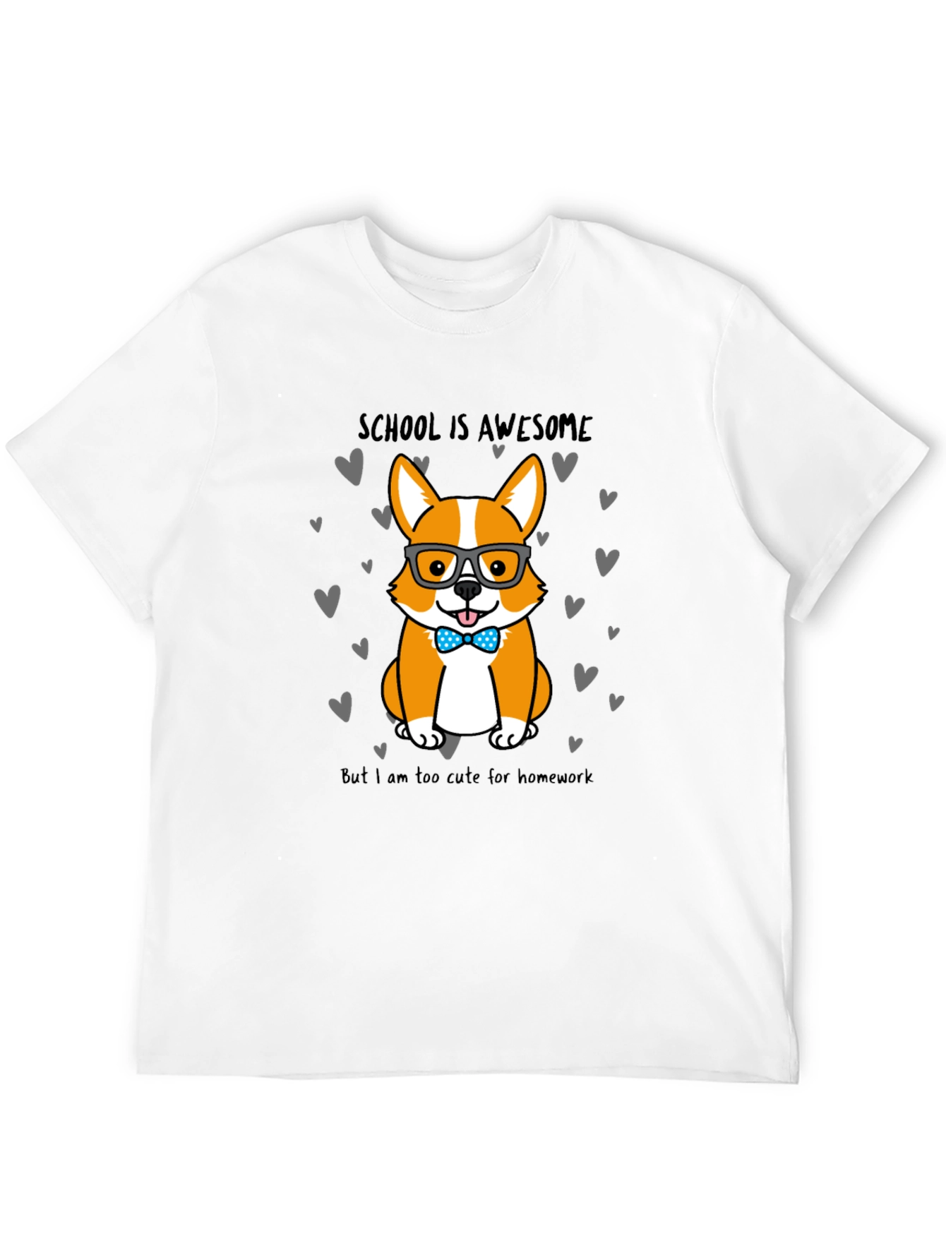 Cute Corgi School T-Shirt