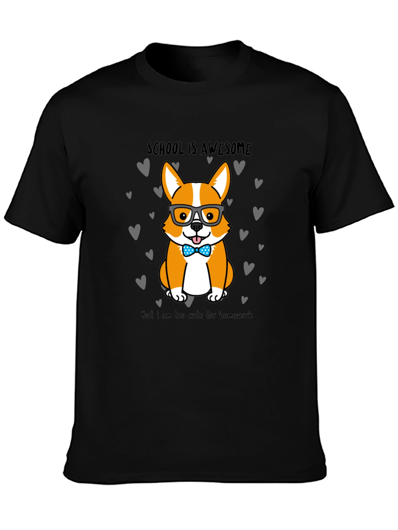 Cute Corgi School T-Shirt