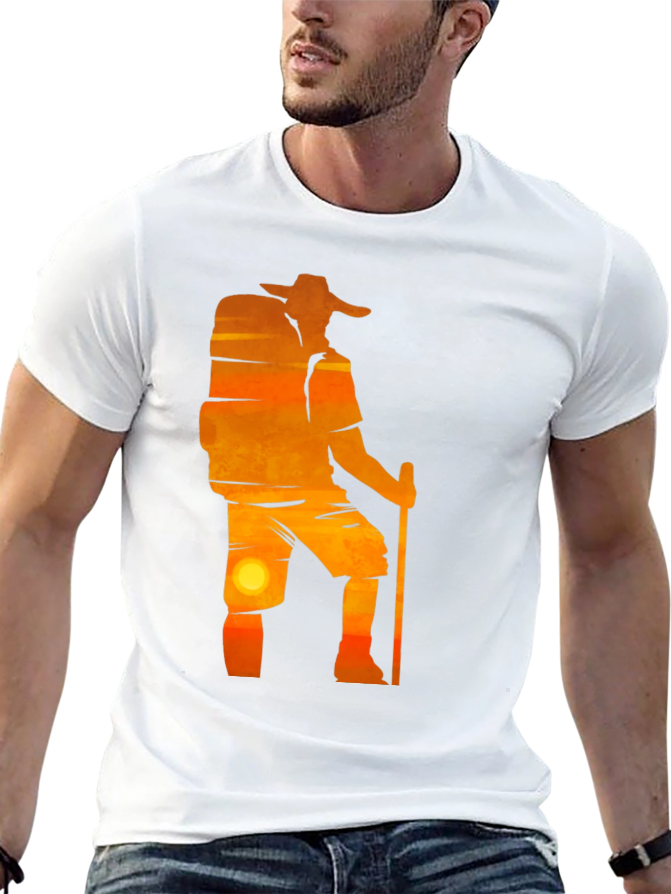 Sunset Hiker Graphic T-Shirt