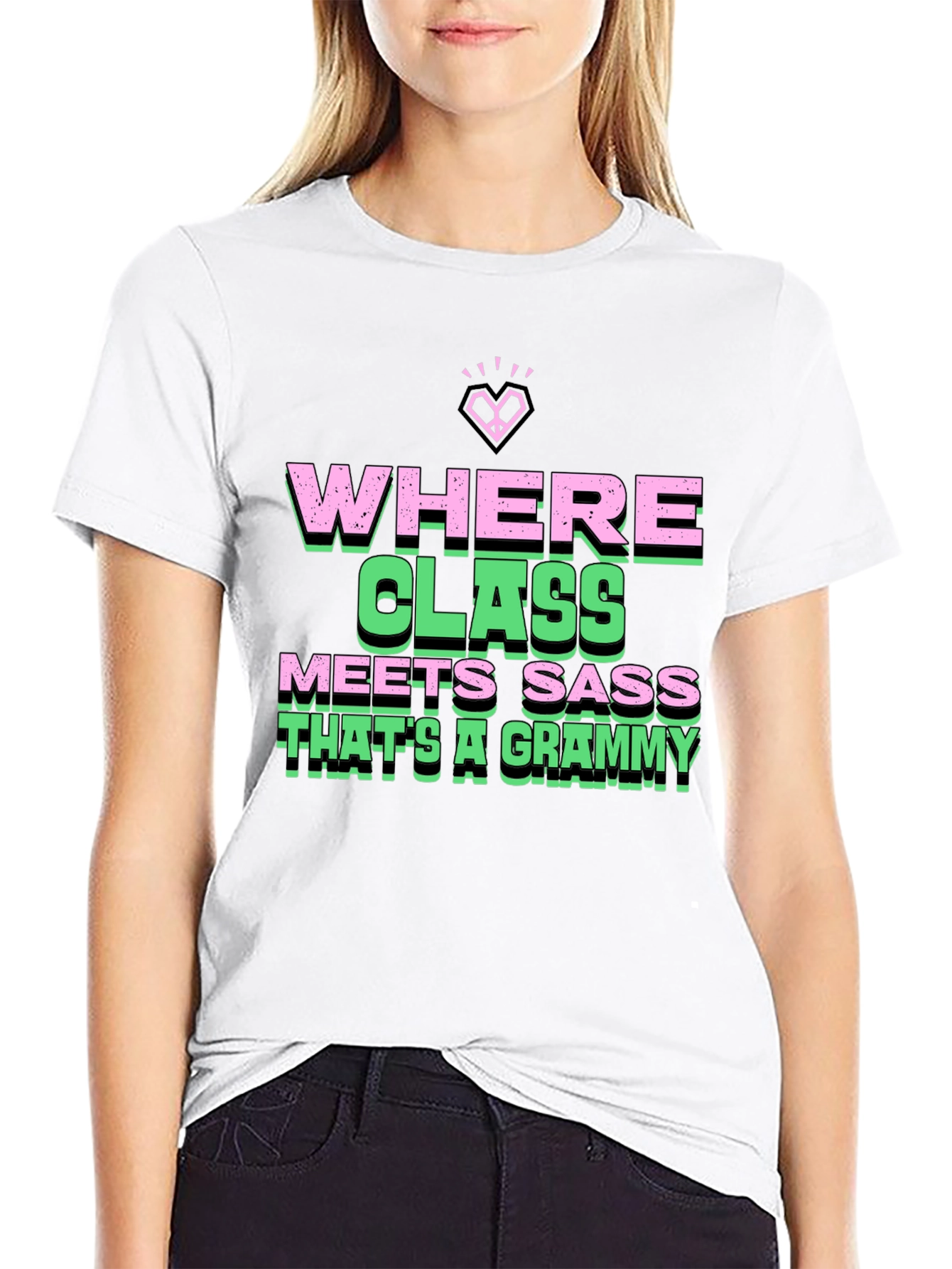 Where Class Meets Sass Black Graphic Tee
