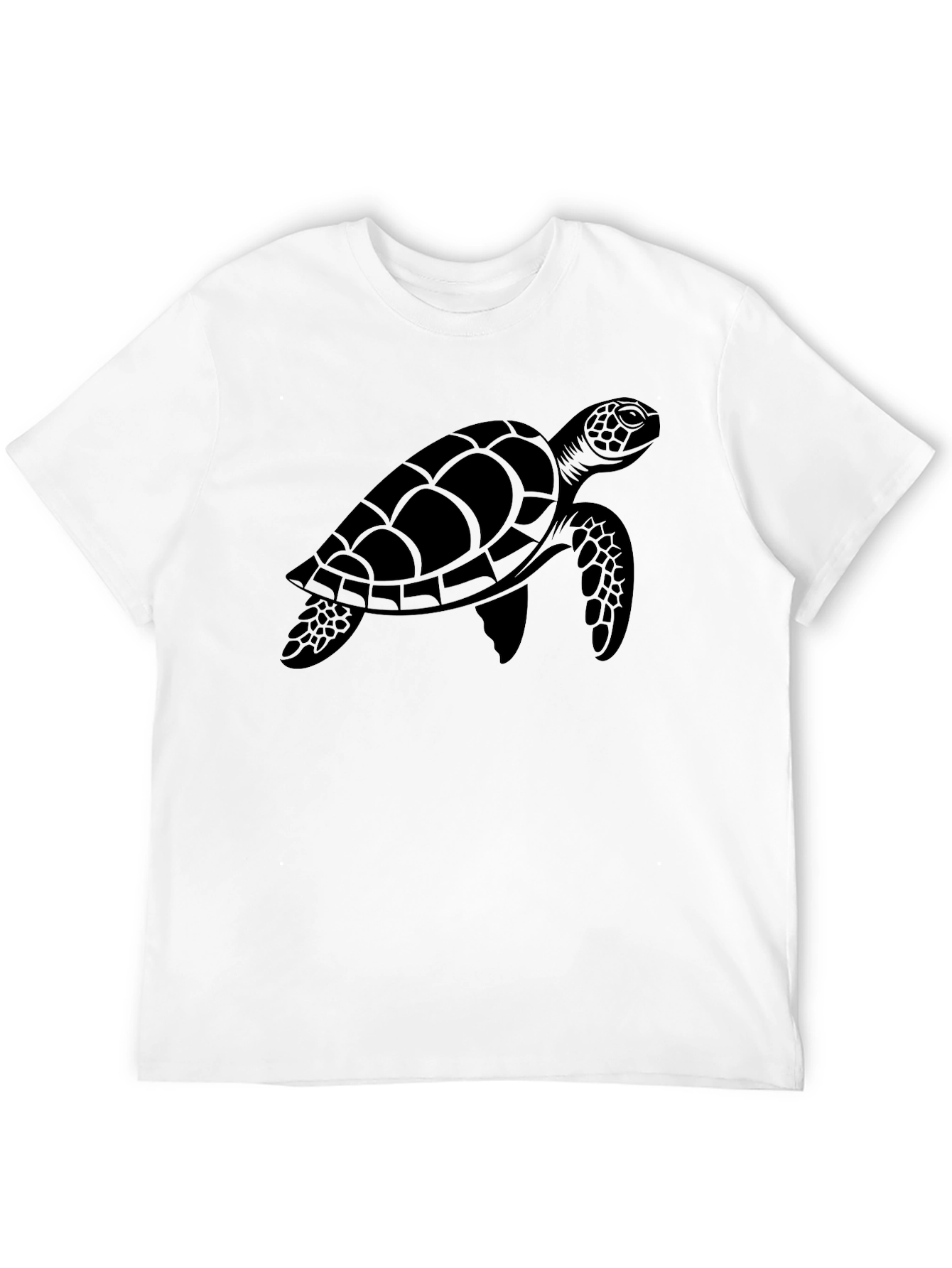 Black Turtle Graphic Tee - Casual Comfort