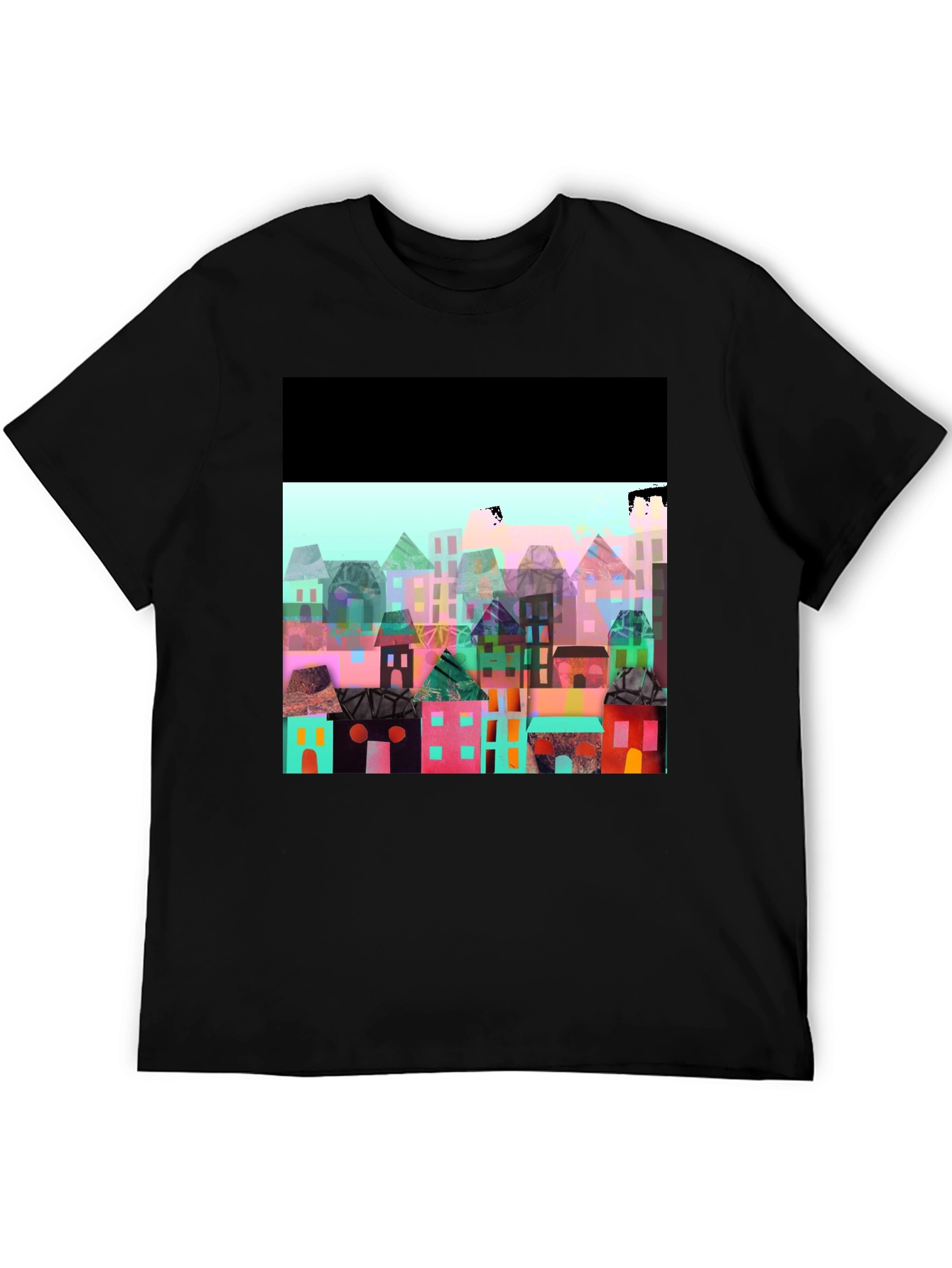 Abstract Town T-Shirt - Artistic Print