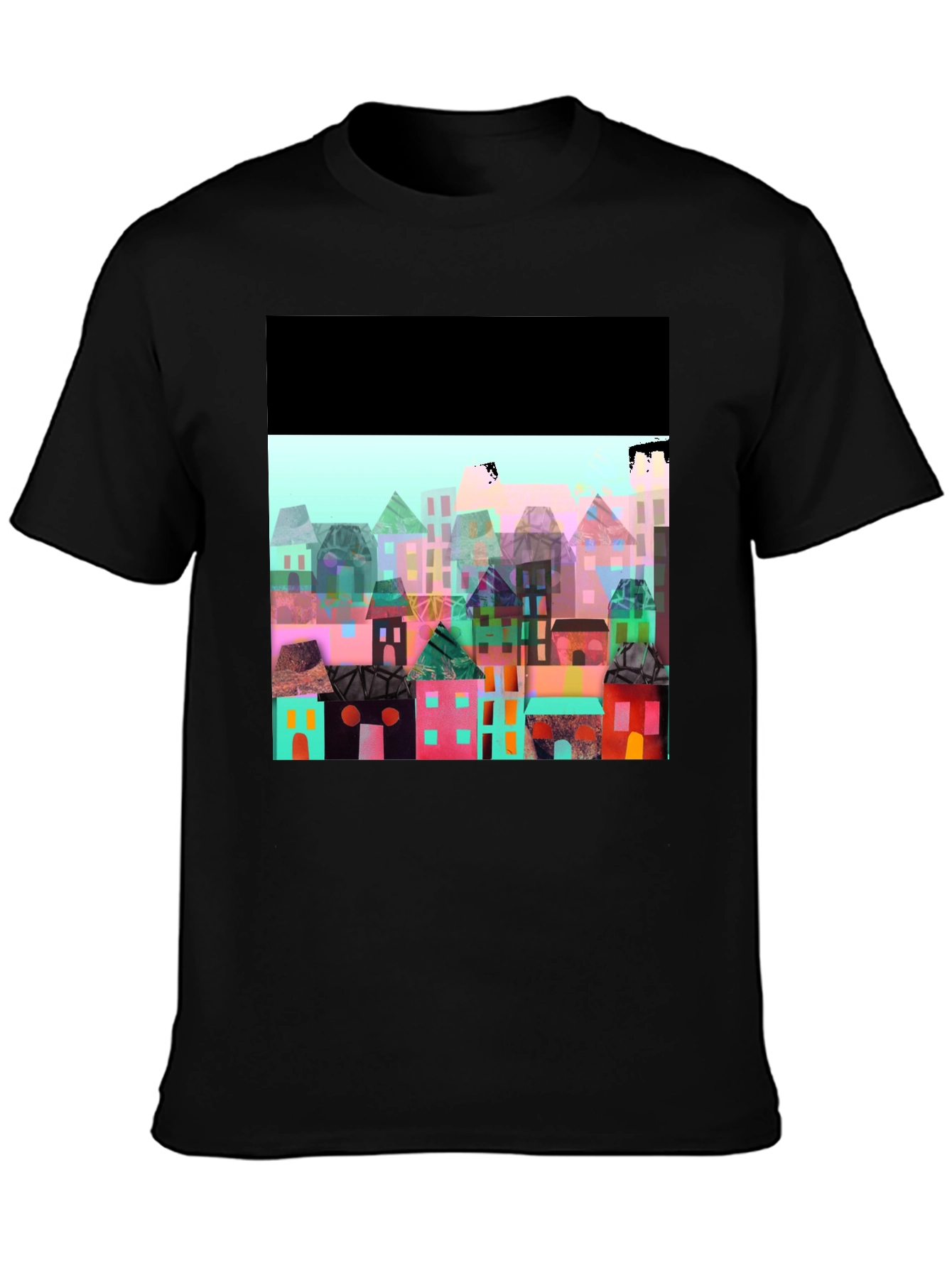 Abstract Town T-Shirt - Artistic Print