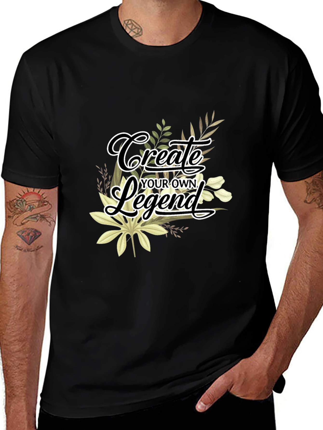 Create Your Own Legend Graphic Tee - Black