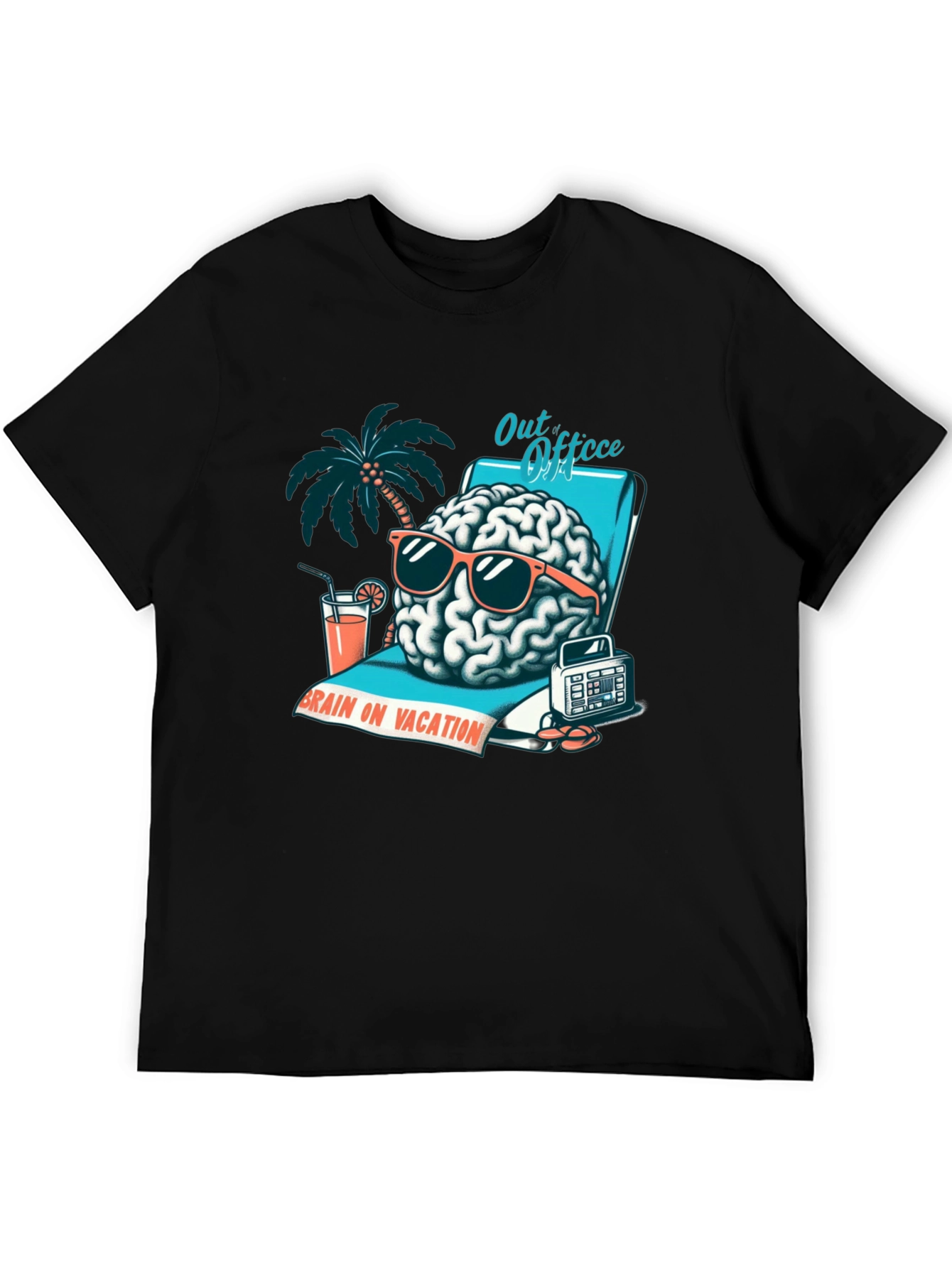 Brain on Vacation Graphic T-Shirt