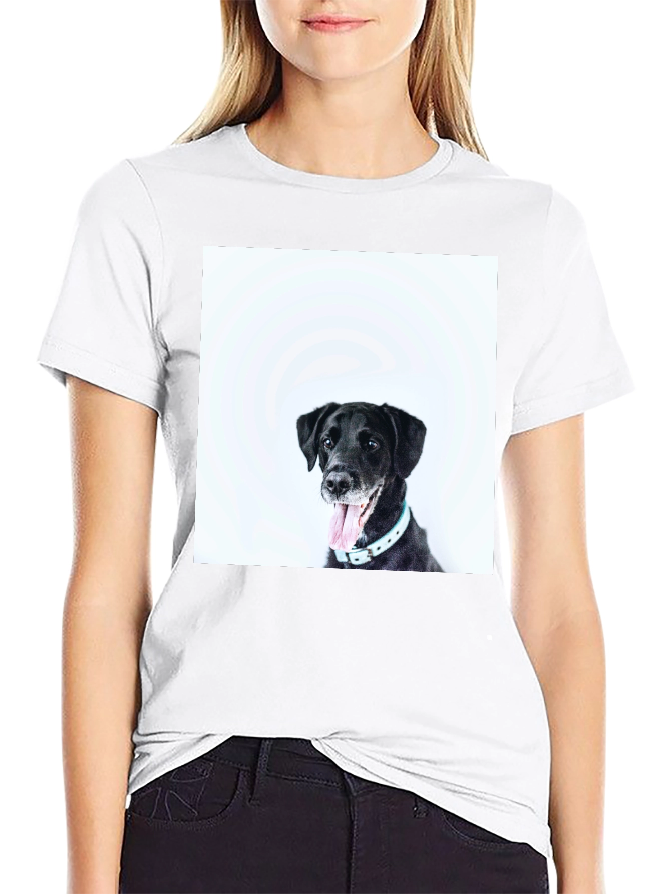 Black Dog Graphic T-Shirt - Unisex Casual Wear