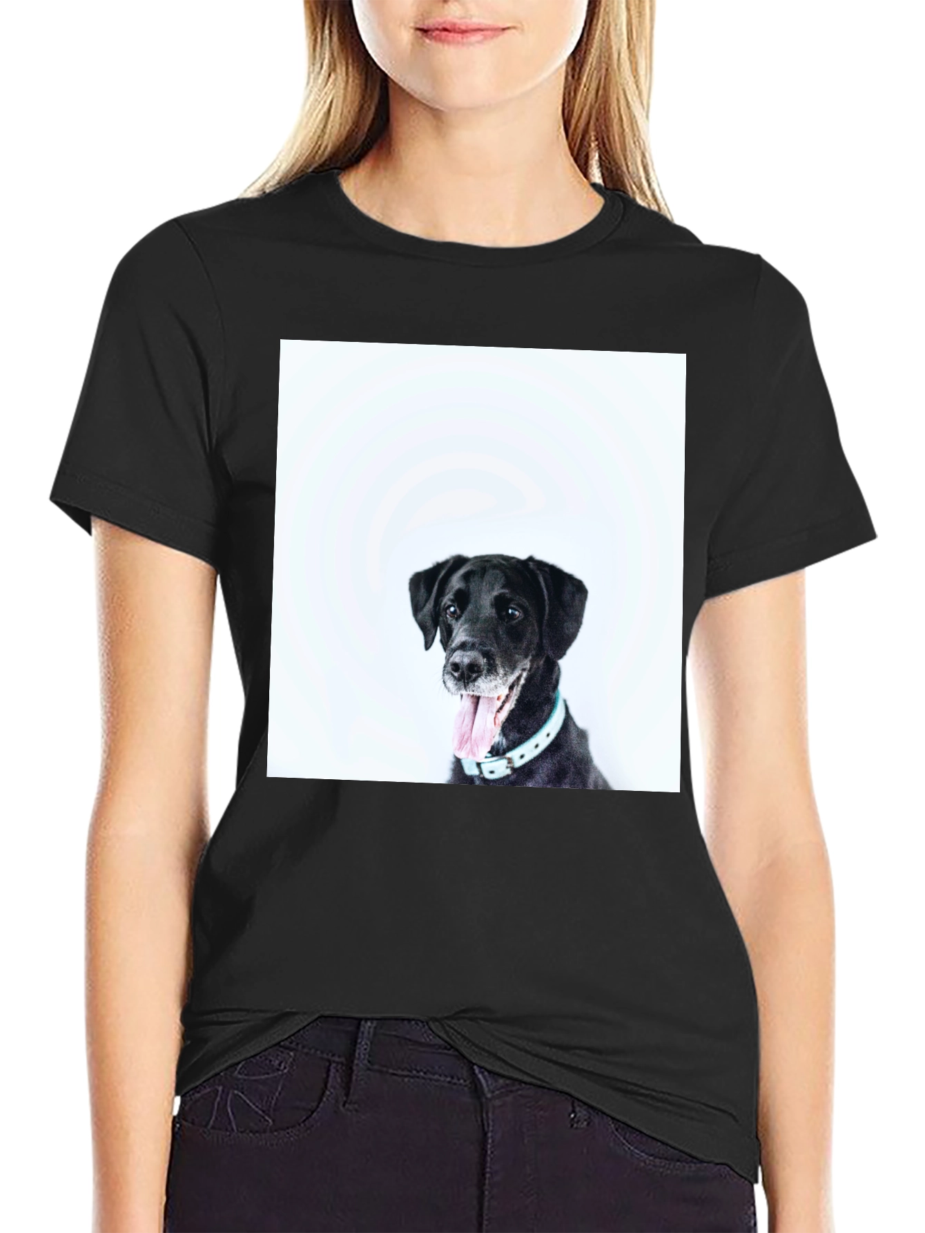 Black Dog Graphic T-Shirt - Unisex Casual Wear