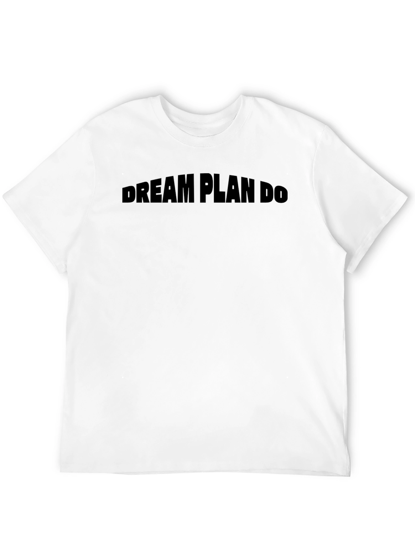 Dream Plan Do Black Graphic Tee Shirt