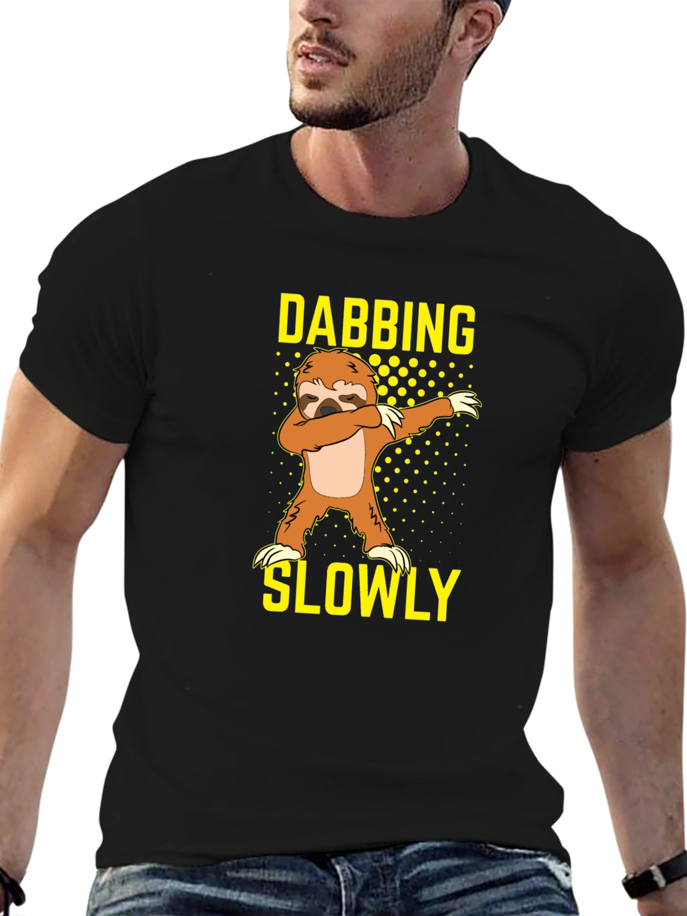 Dabbing Sloth Graphic T-Shirt