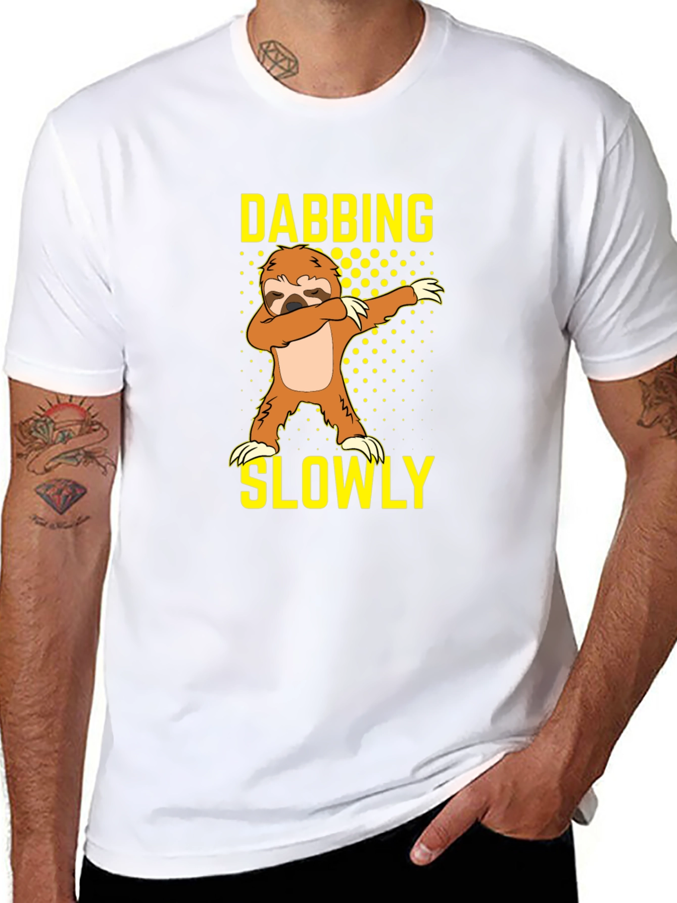 Dabbing Sloth Graphic T-Shirt
