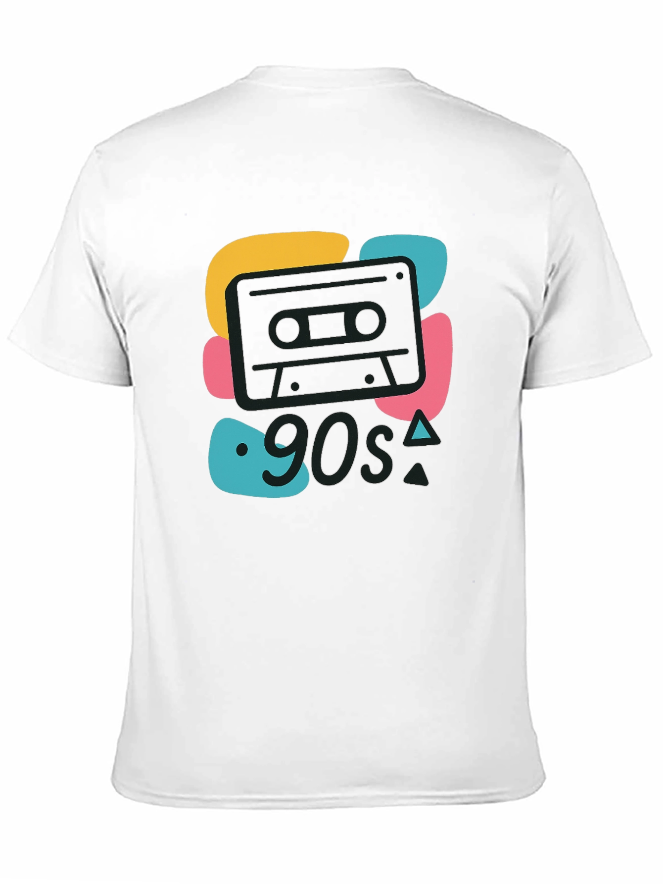90s Cassette Graphic Tee - Retro Style Black T-Shirt