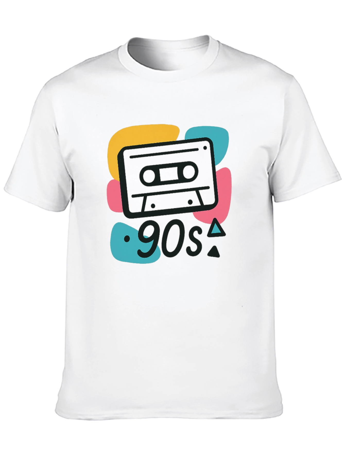 90s Cassette Graphic Tee - Retro Style Black T-Shirt
