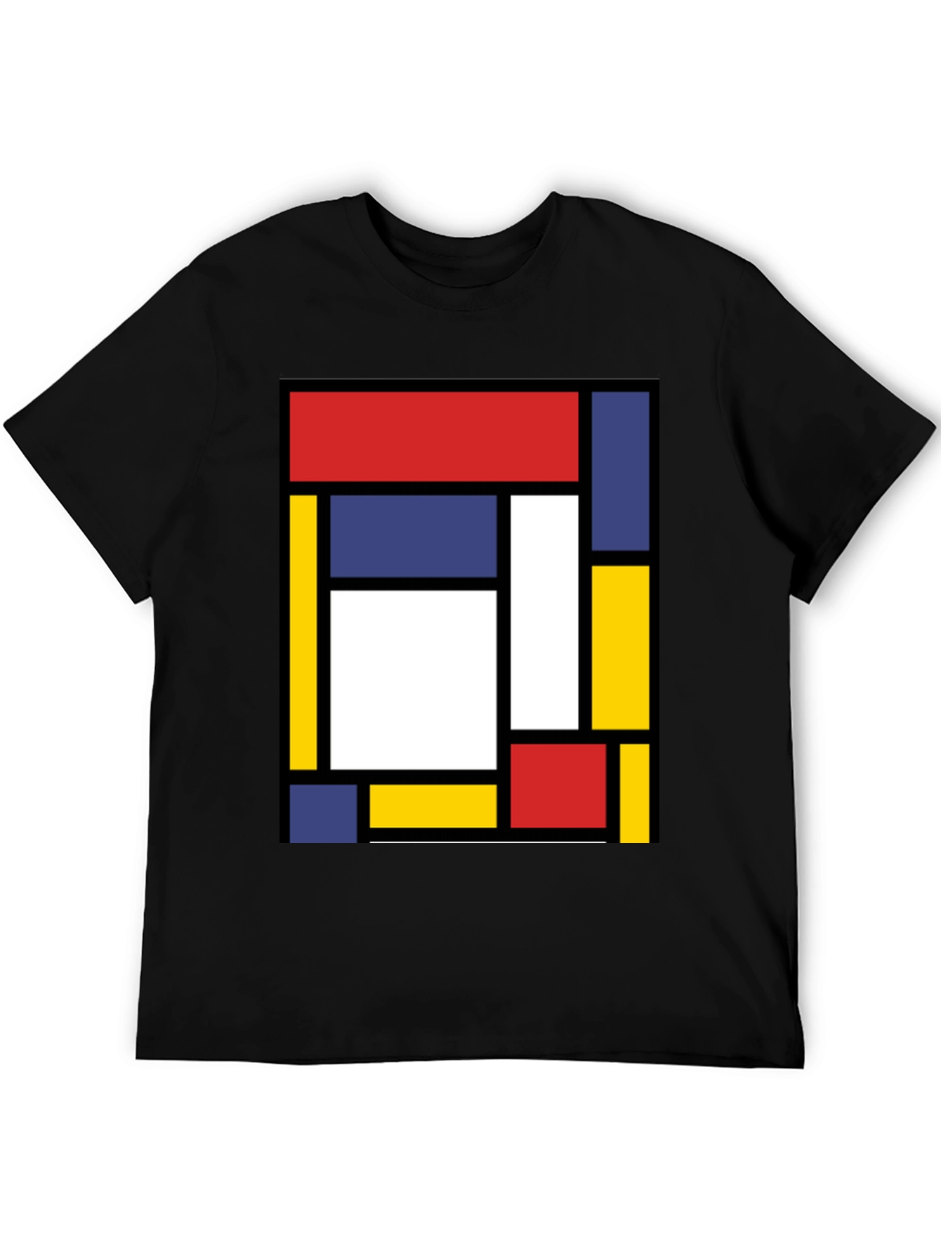 Modern Art Graphic Tee - Mondrian Style
