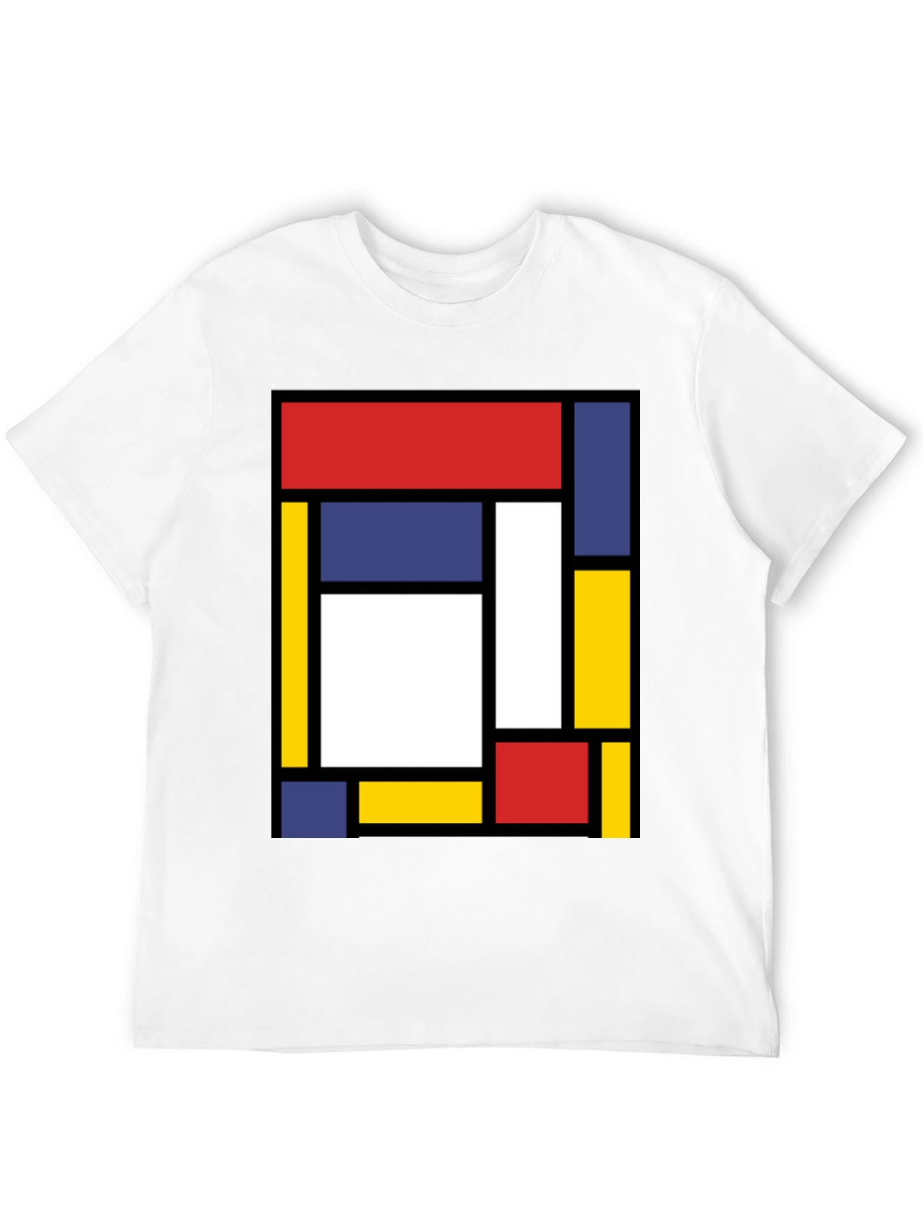 Modern Art Graphic Tee - Mondrian Style