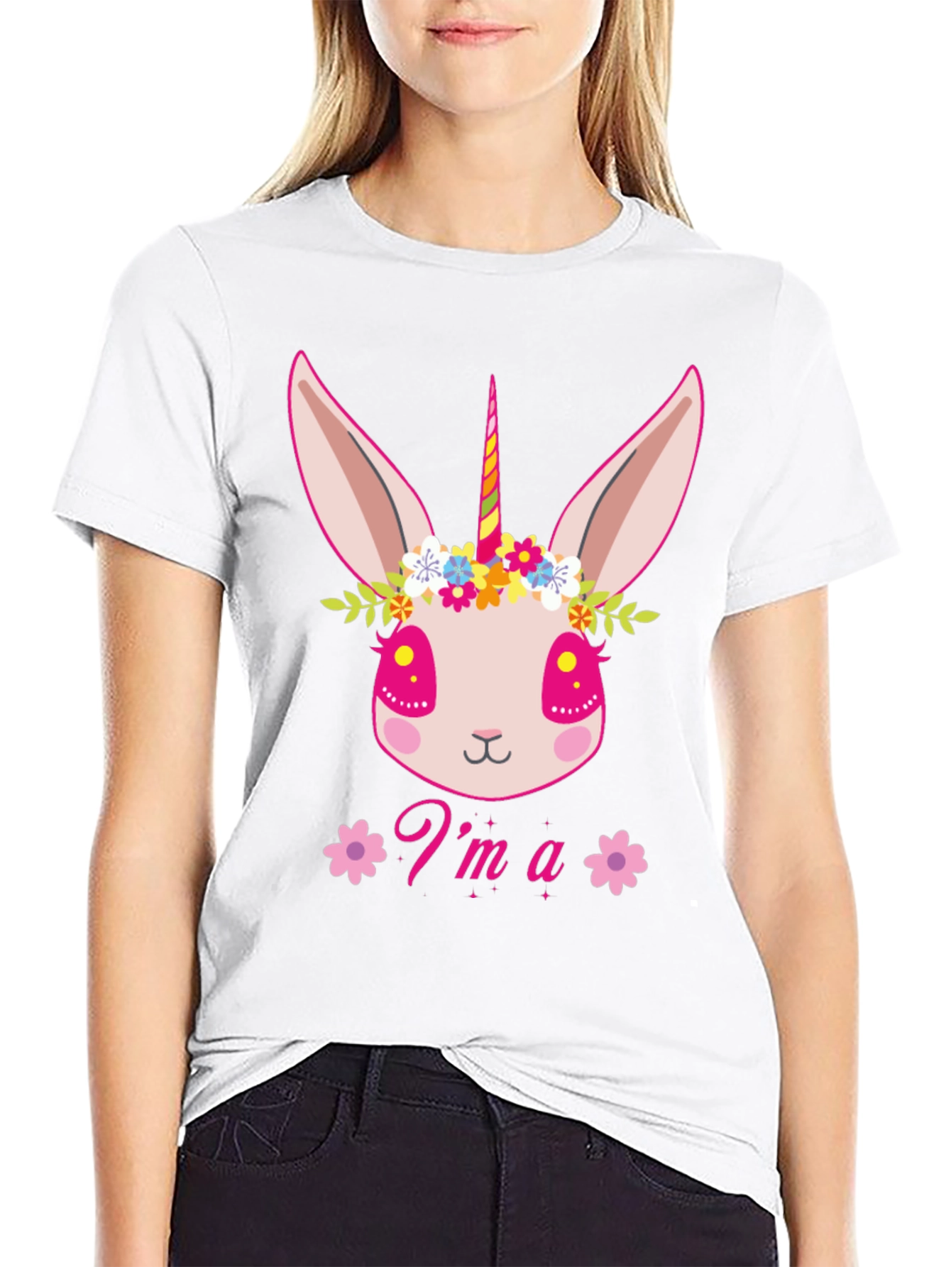 Im a Unibunny Black T-Shirt