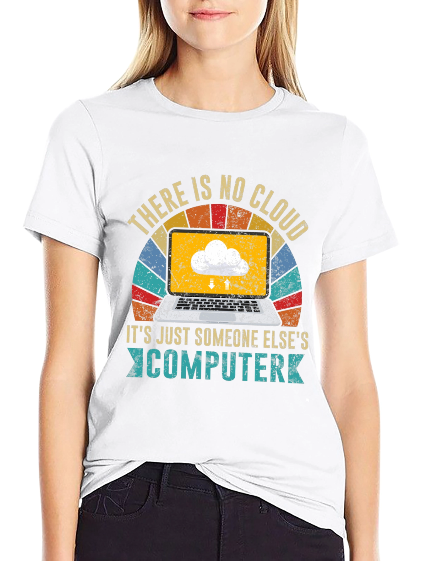 Retro There Is No Cloud T-Shirt