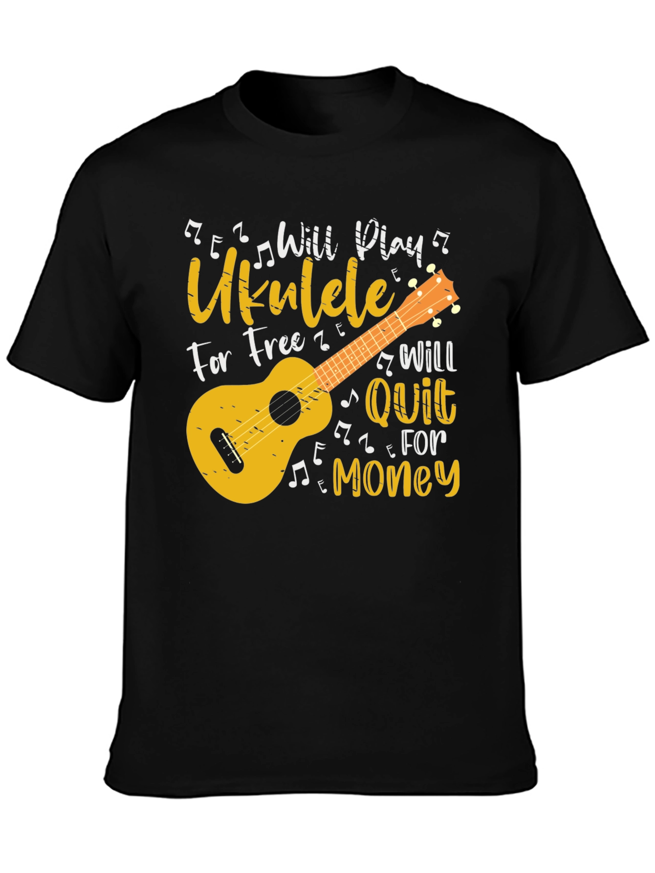 Ukulele Player Graphic T-Shirt - Music Lover Gift