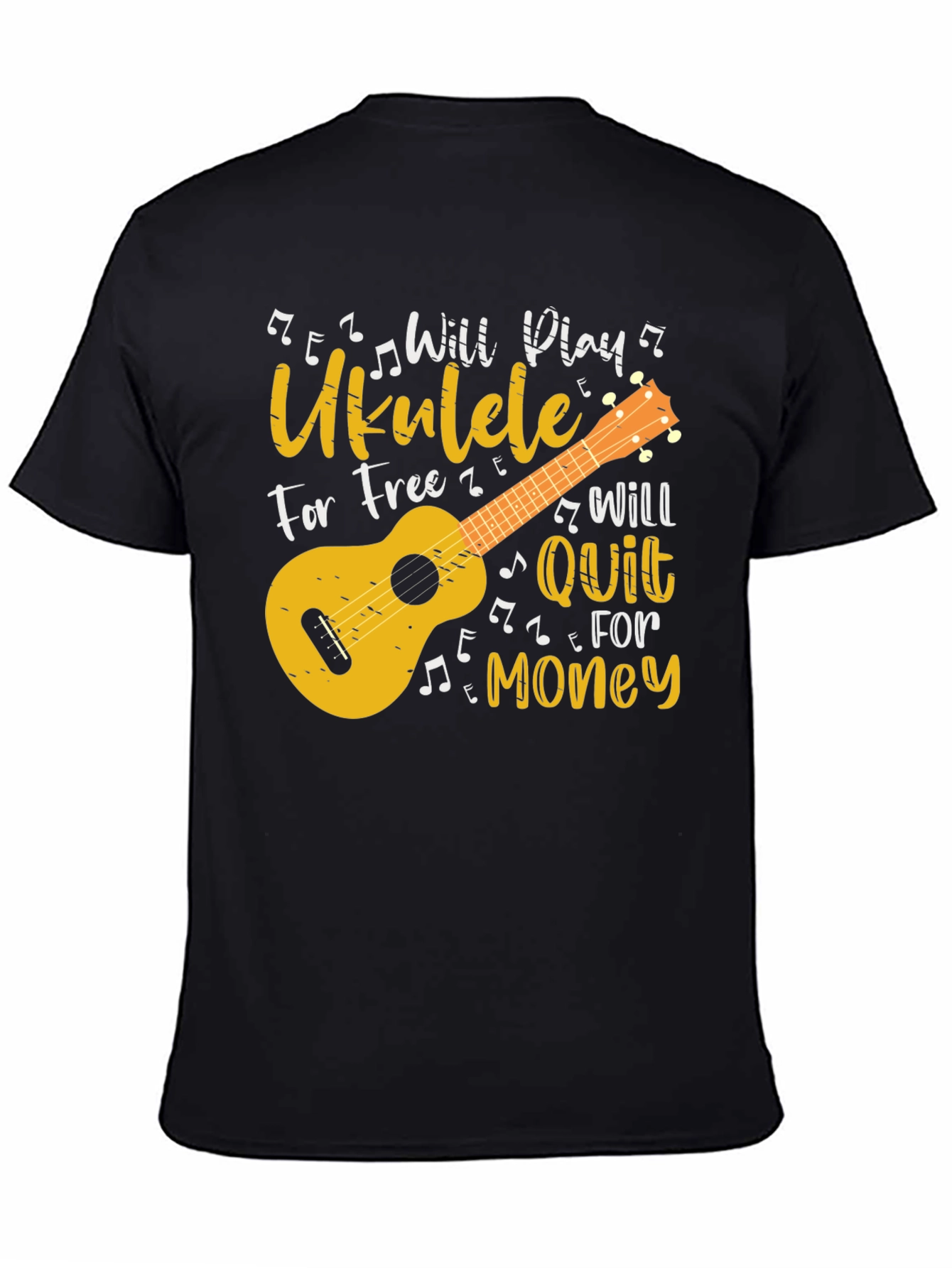 Ukulele Player Graphic T-Shirt - Music Lover Gift