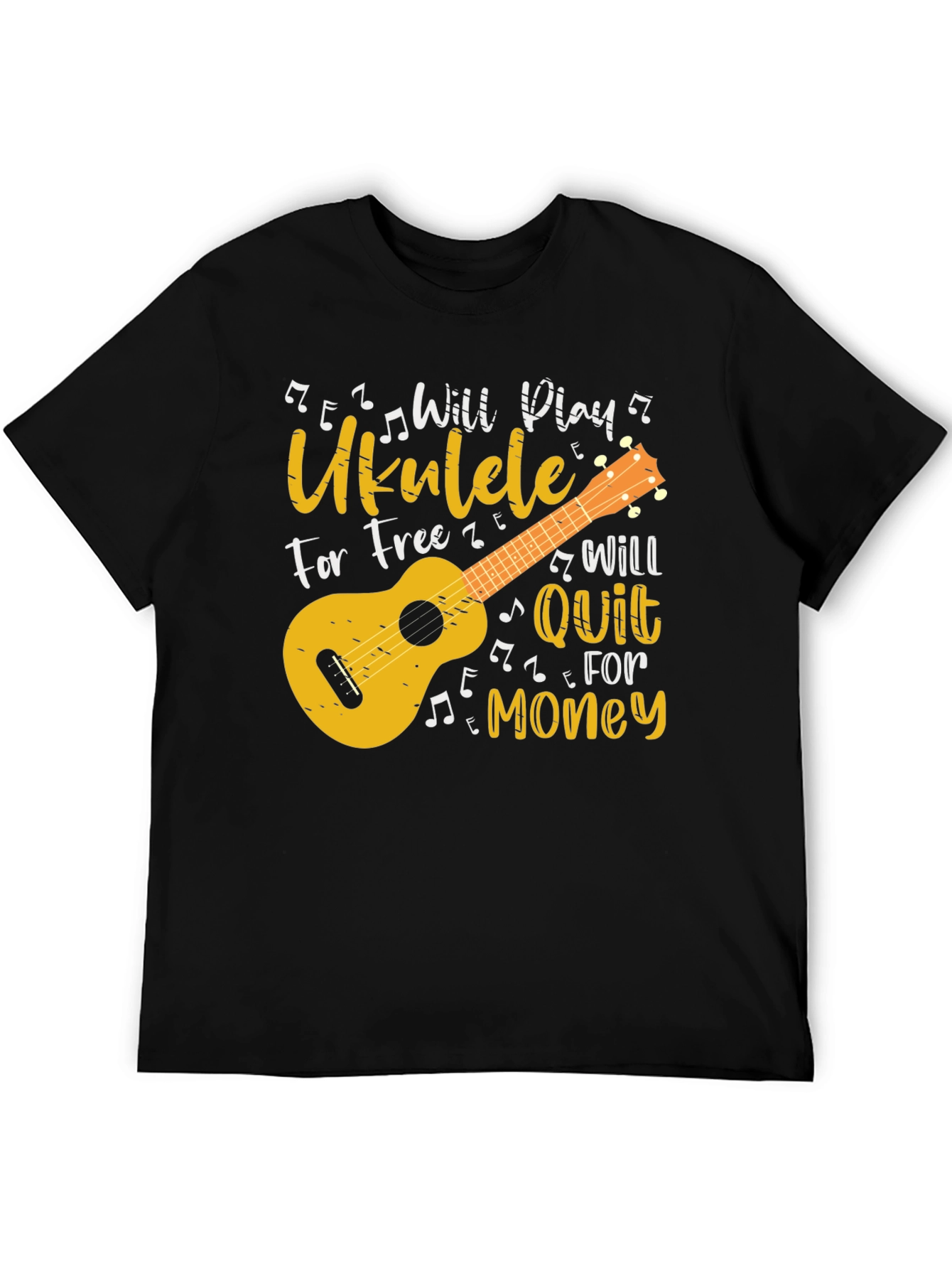 Ukulele Player Graphic T-Shirt - Music Lover Gift