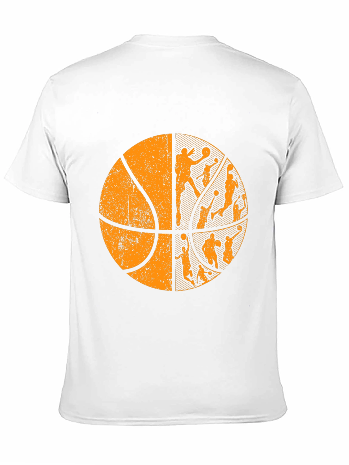 Basketball Graphic Tee - Black Cotton T-Shirt