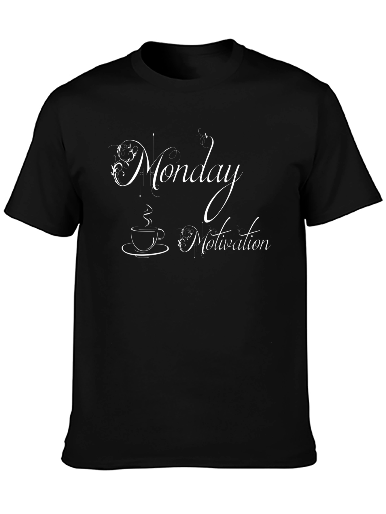Monday Motivation Black T-Shirt