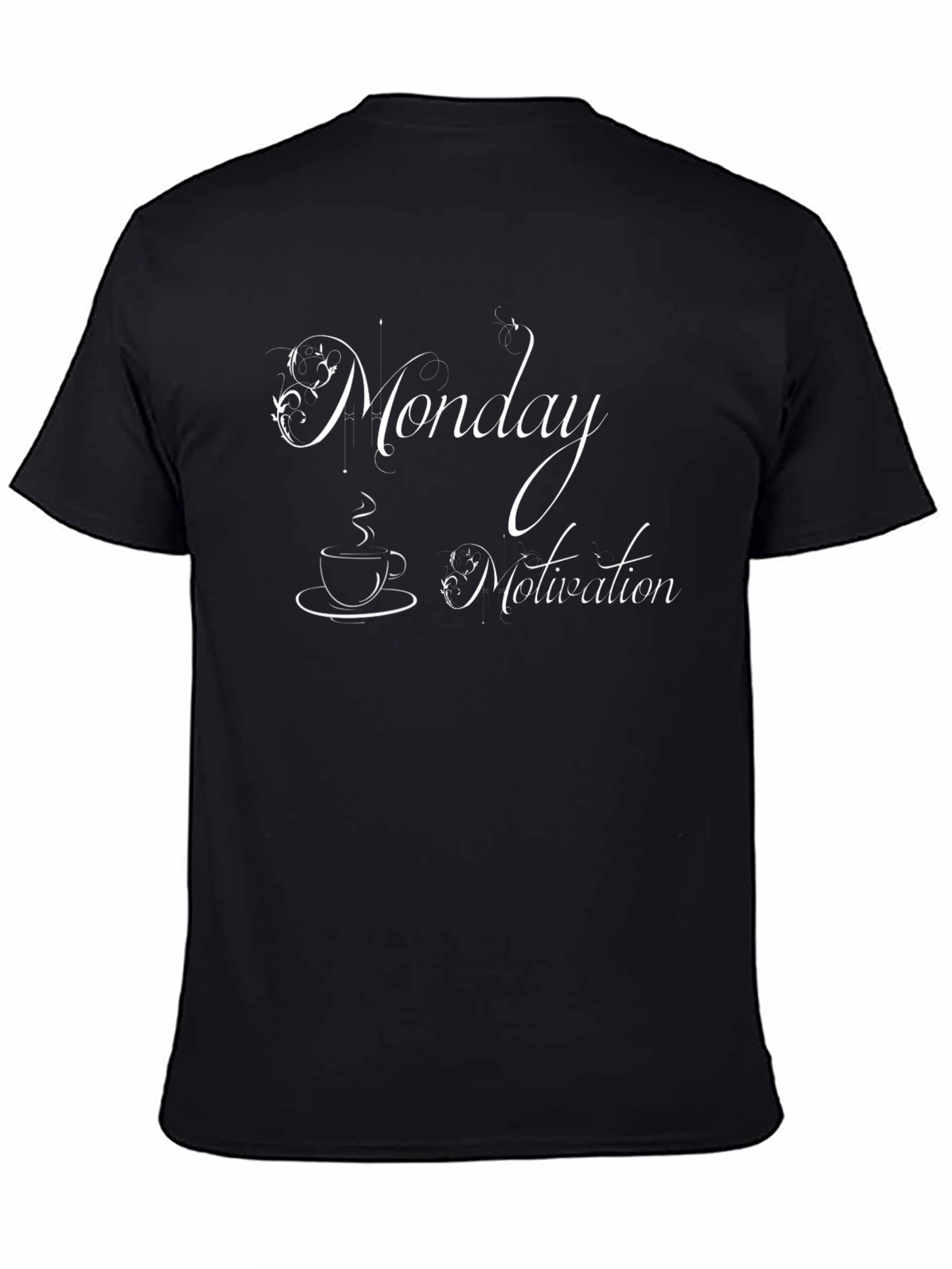 Monday Motivation Black T-Shirt